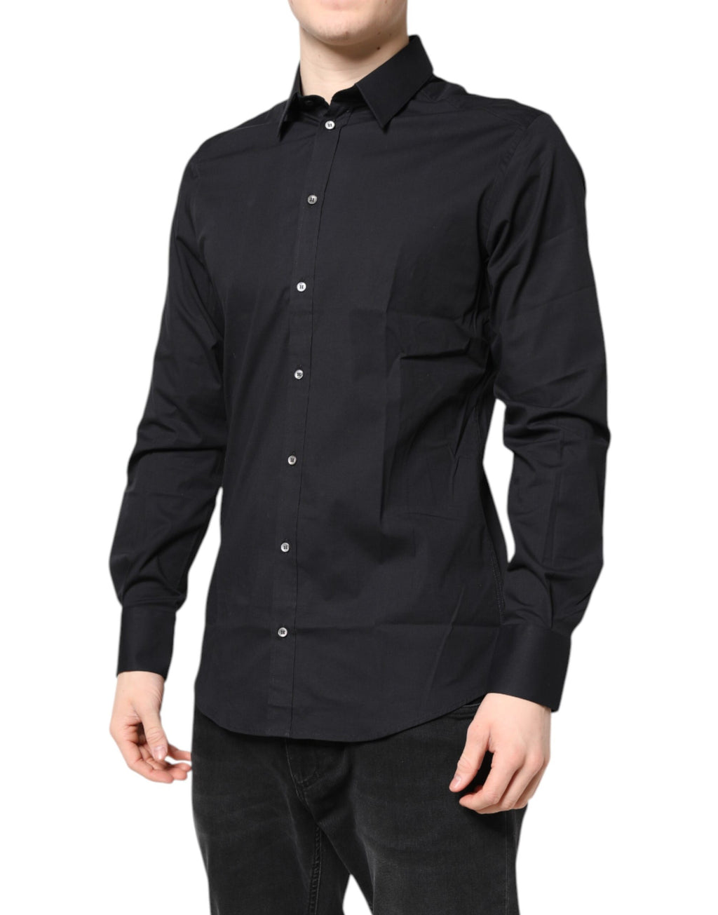 Dolce & Gabbana Black Dress Shirt for Men detail view