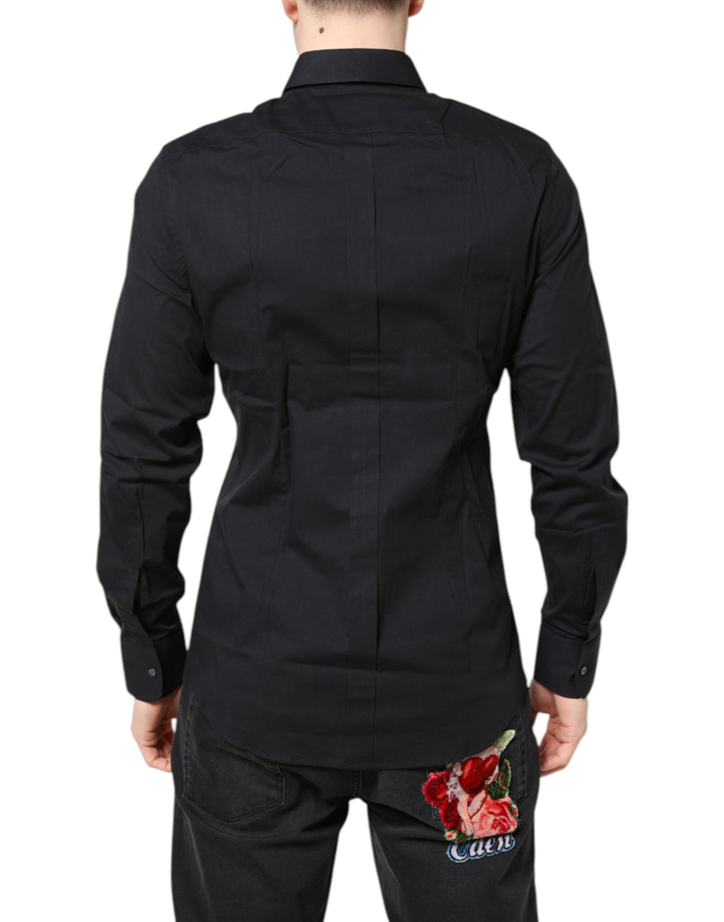 Dolce & Gabbana Black Dress Shirt for Men side view