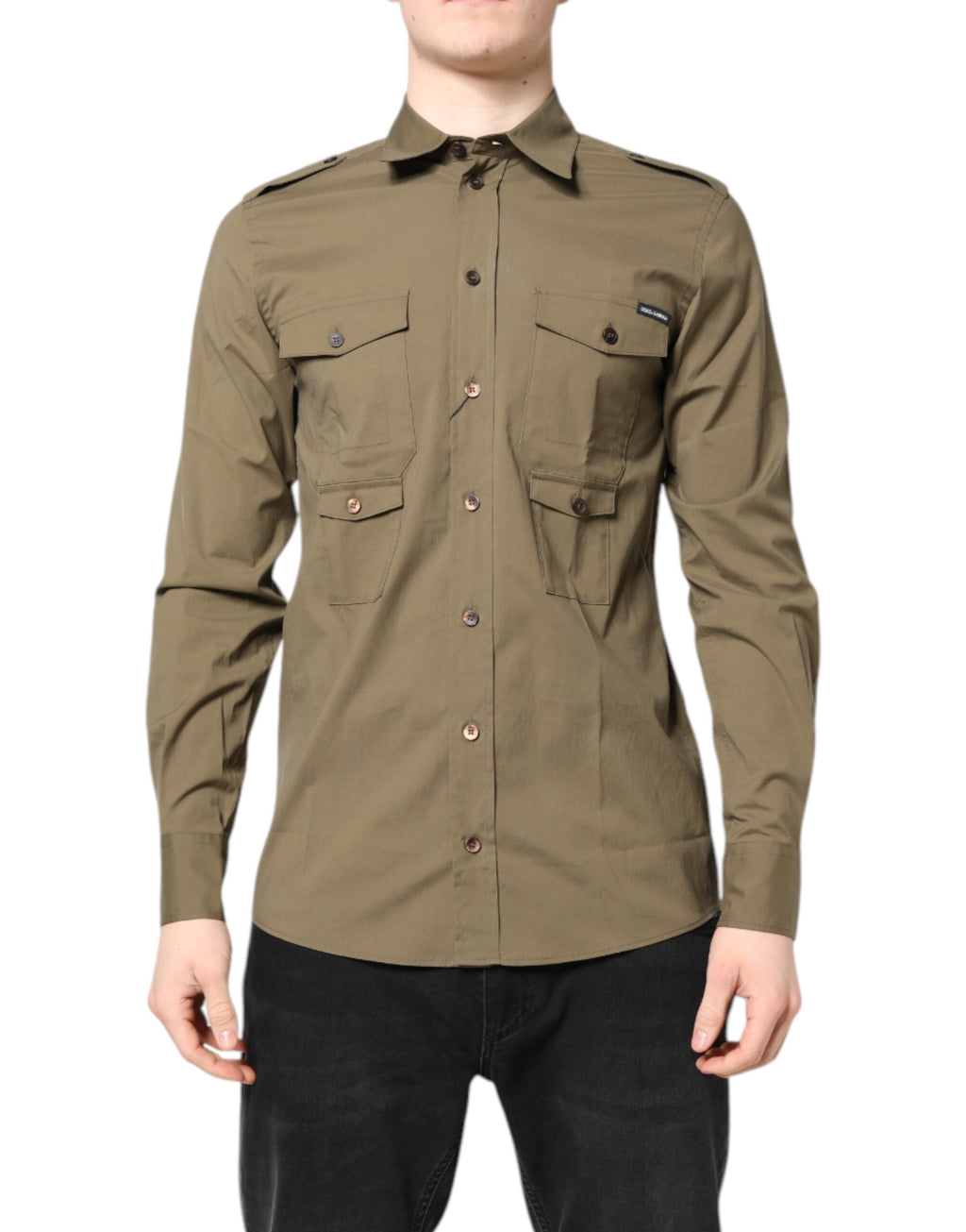 Dolce & Gabbana Brown Long Sleeve T-Shirt for Men alternate view