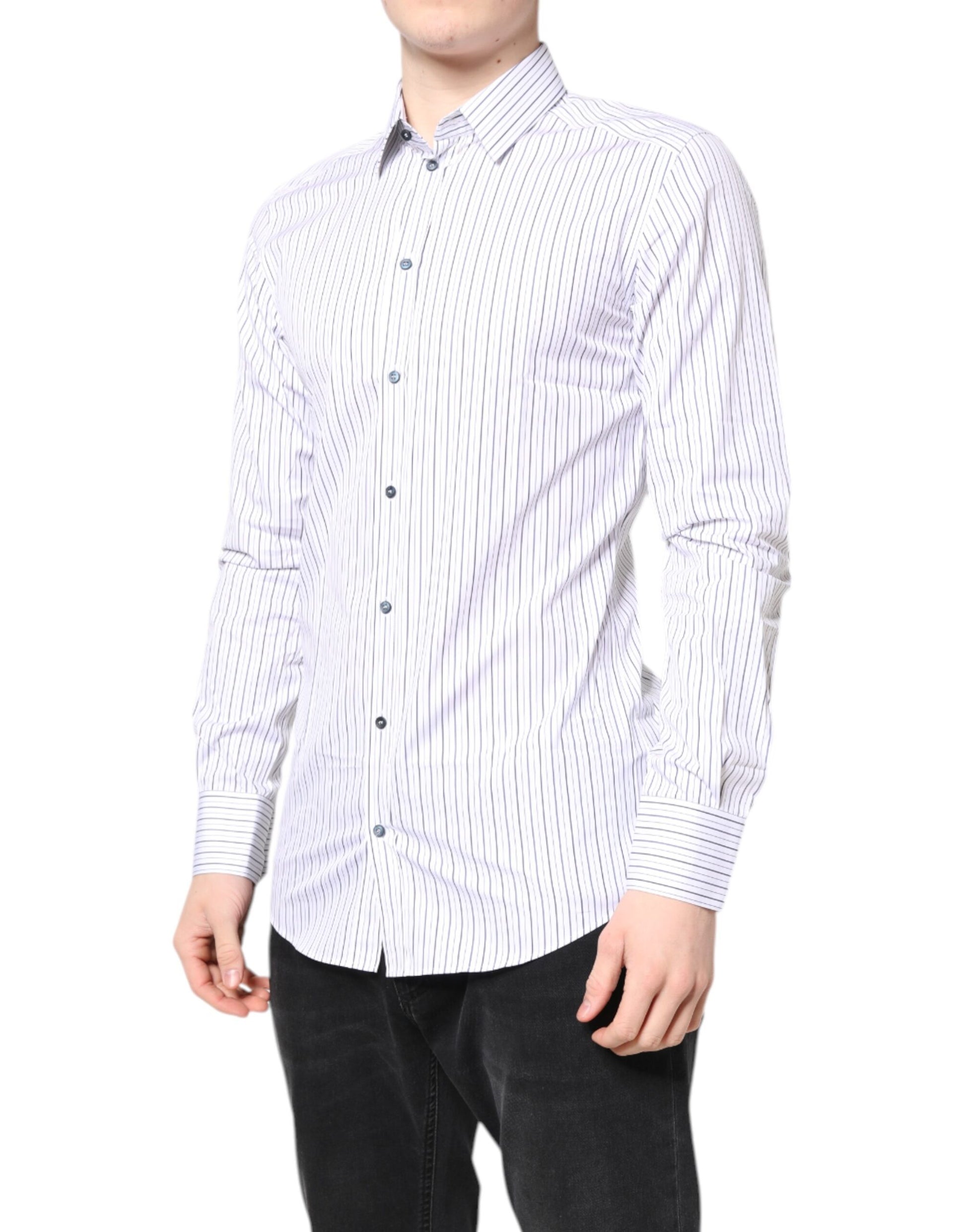 Dolce & Gabbana White Dress Shirt for Men detail view