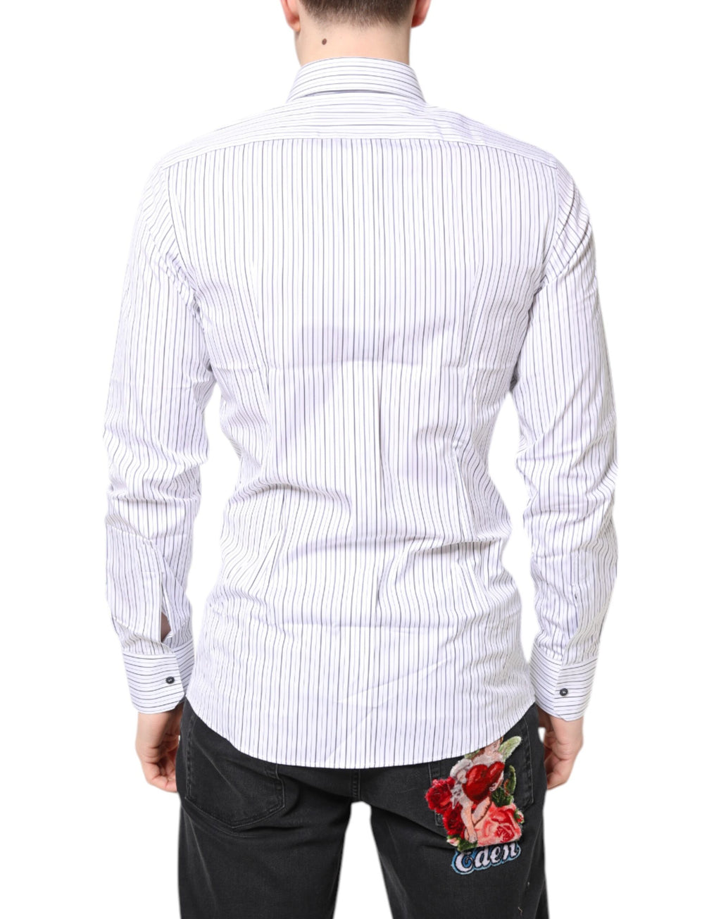 Dolce & Gabbana White Dress Shirt for Men side view