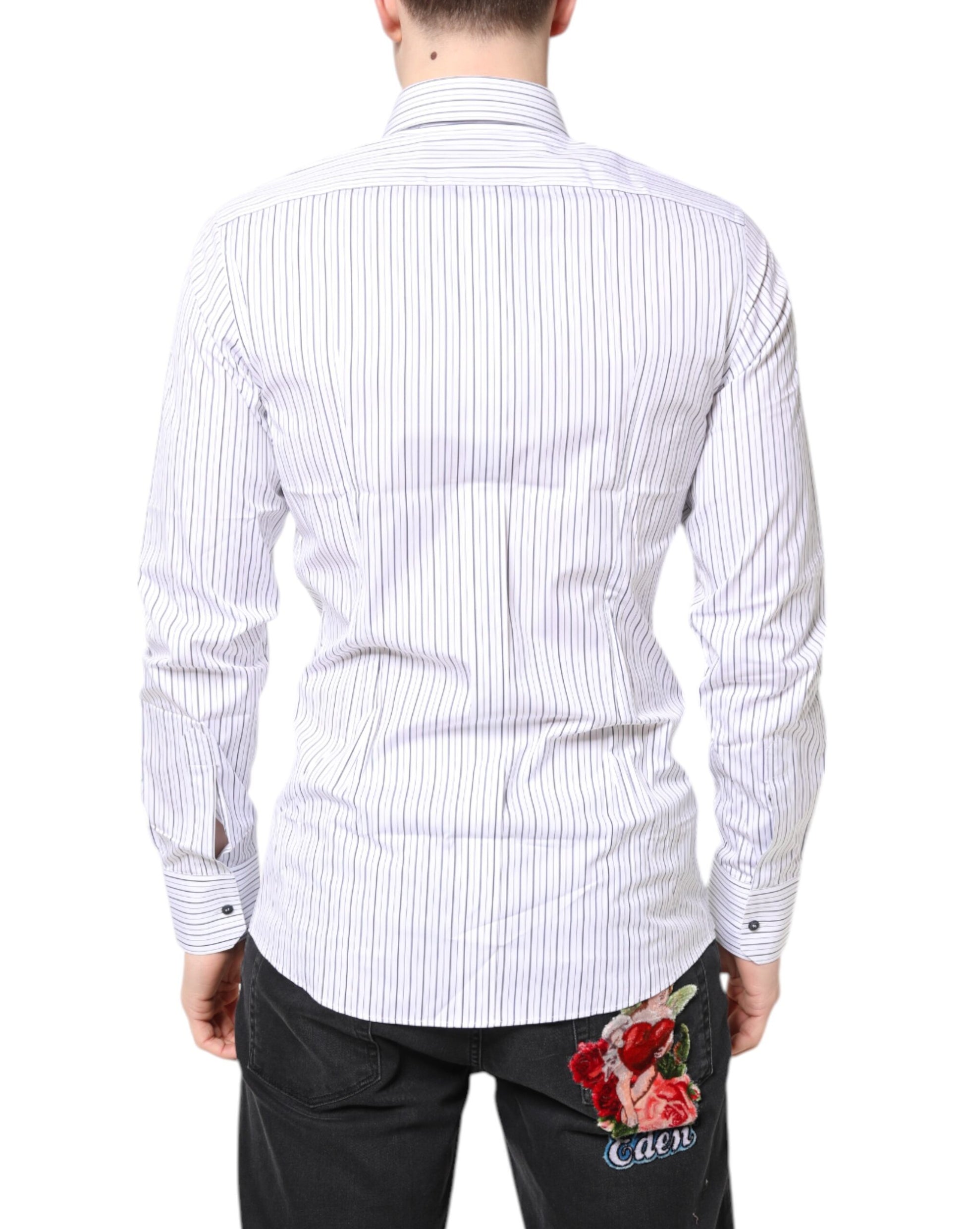 Dolce & Gabbana White Dress Shirt for Men side view