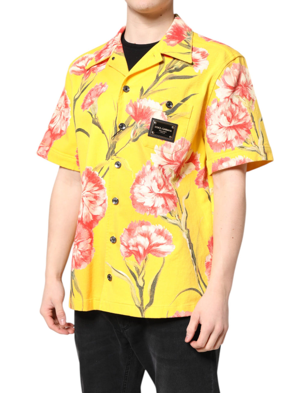 Dolce & Gabbana Yellow Shortsleeve for Men detail view
