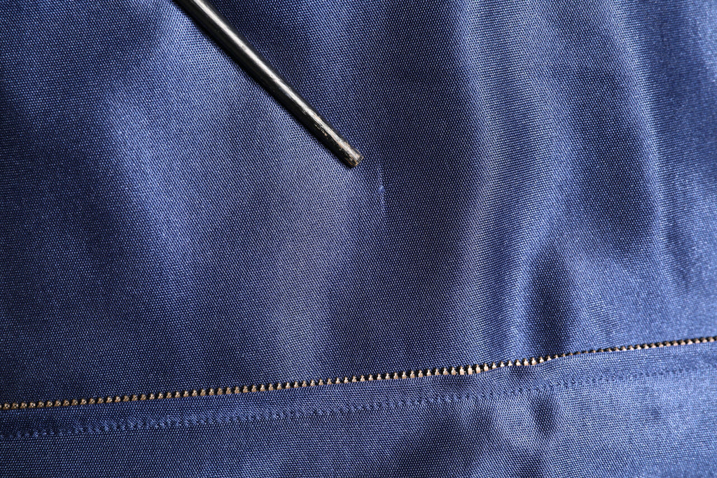 Blouson bombardier Dolce & Gabbana en nylon bleu avec logo pour homme