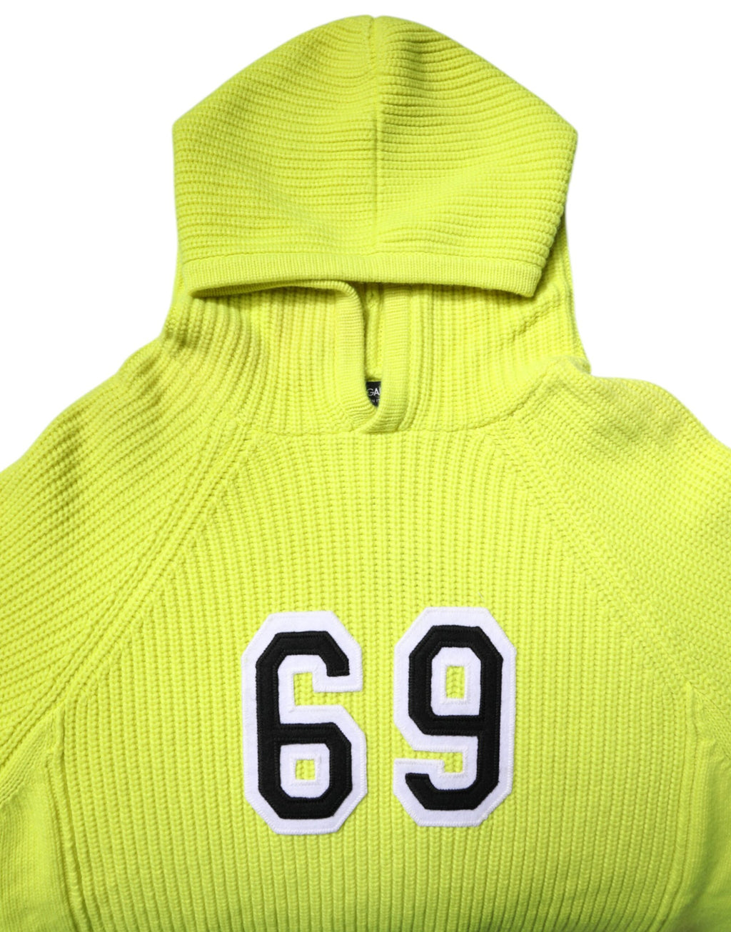Dolce & Gabbana Green 69 Knit Hooded Men Pullover Sweater
