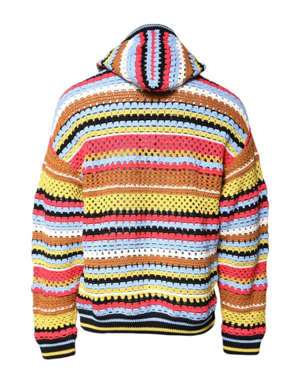 Pull en coton à capuche multicolore Dolce & Gabbana