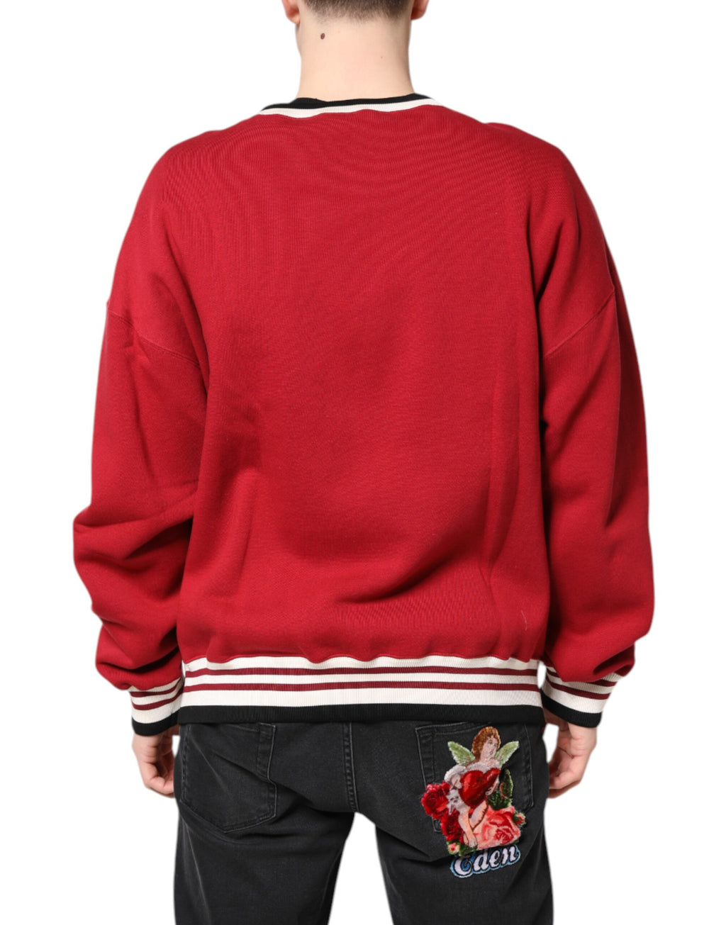 Dolce & Gabbana Red Sweatshirt for Men side view