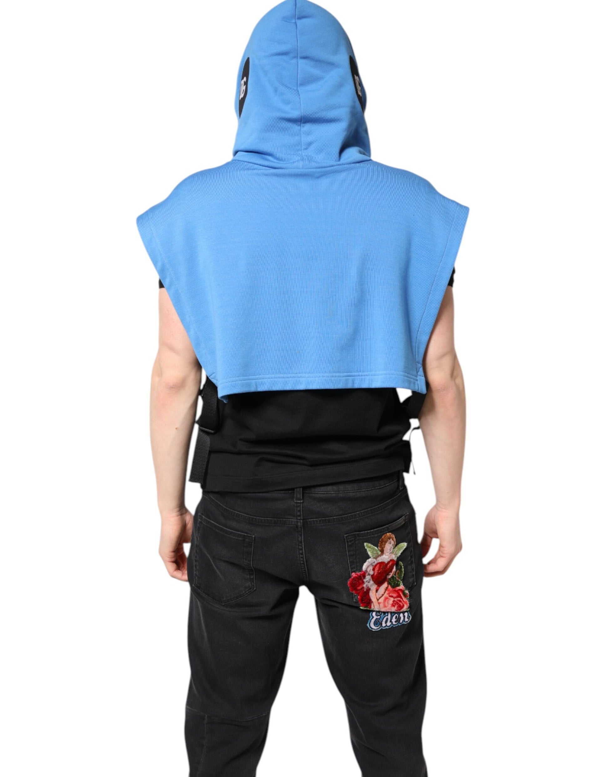 Dolce & Gabbana Blue Hoodie for Men side view