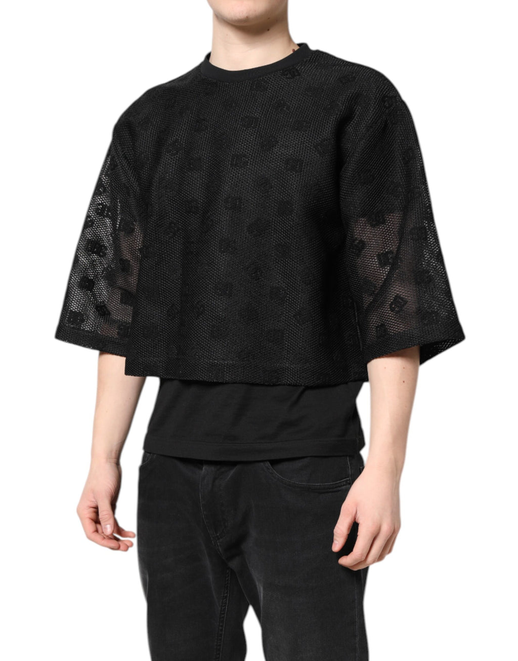 Dolce & Gabbana Black T-Shirt for Men detail view