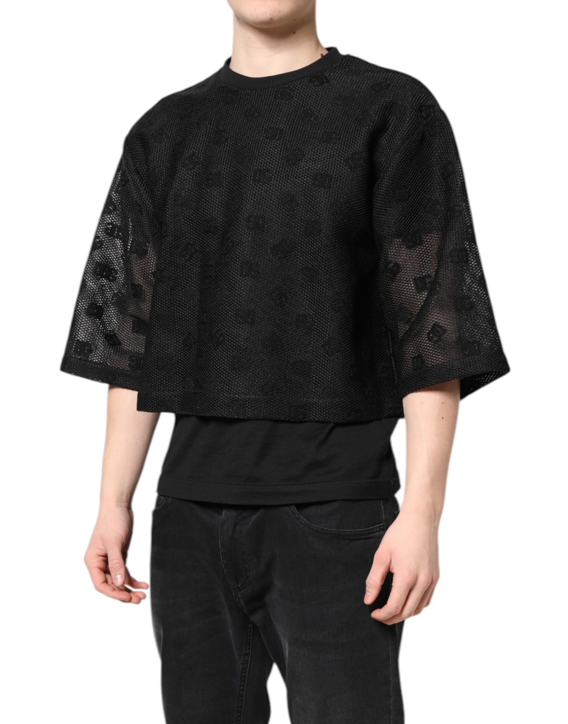 Dolce & Gabbana Black T-Shirt for Men detail view