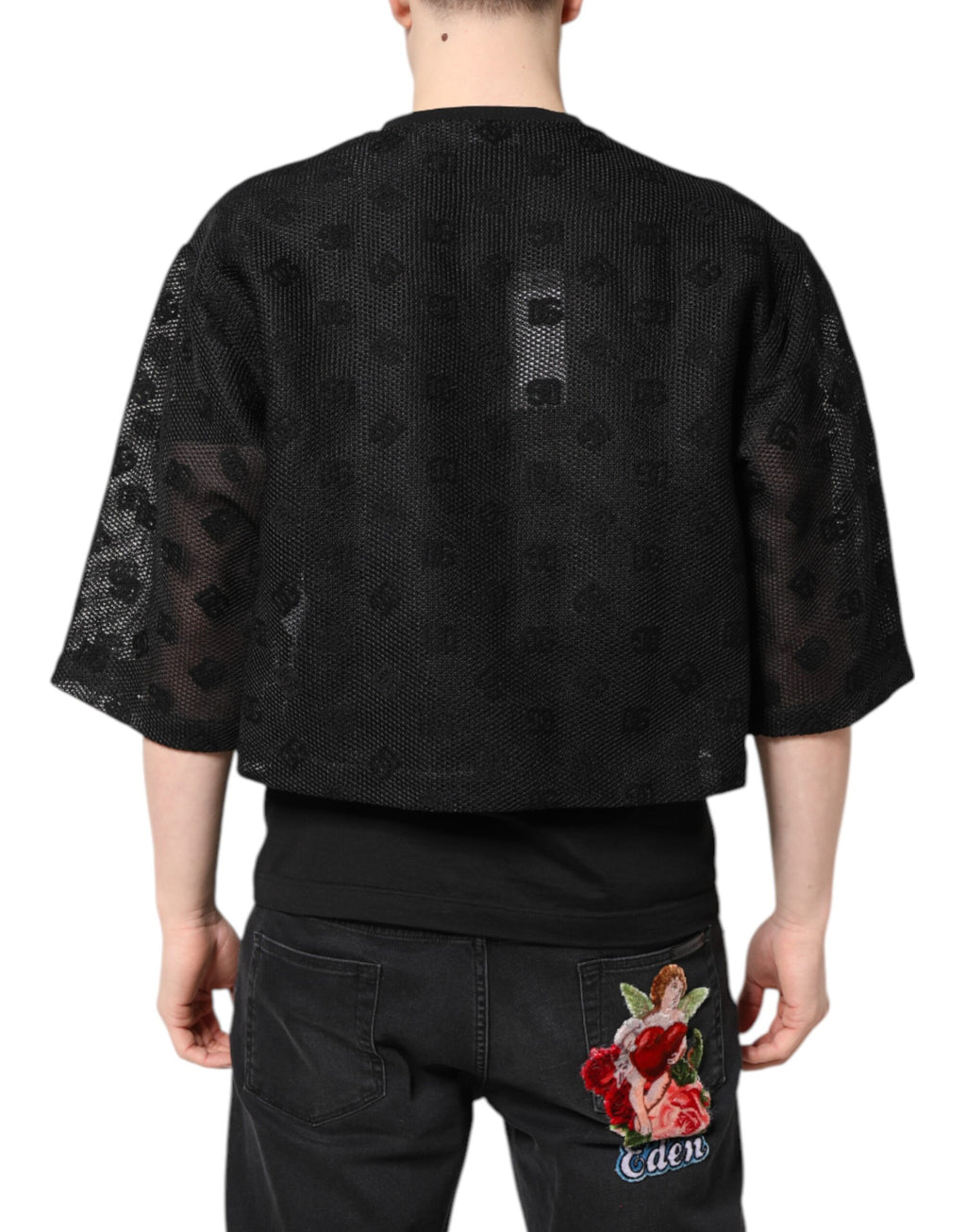 Dolce & Gabbana Black T-Shirt for Men side view