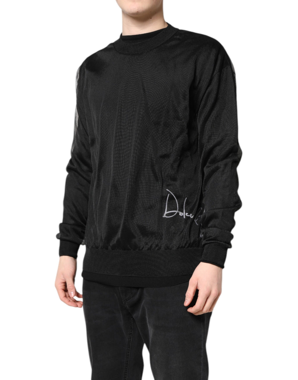 Dolce & Gabbana Black Sweatshirt for Men detail view