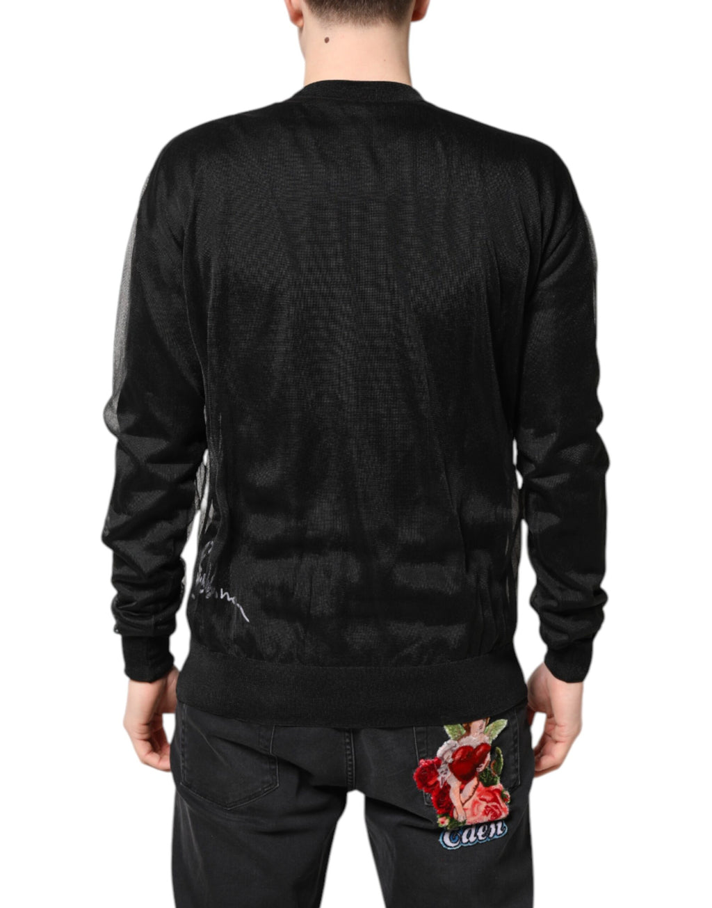 Dolce & Gabbana Black Sweatshirt for Men side view