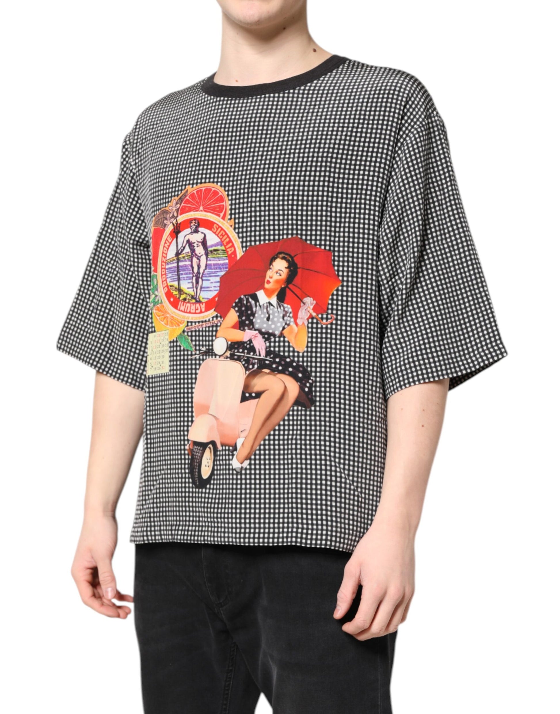 Dolce & Gabbana Black T-Shirt for Men detail view