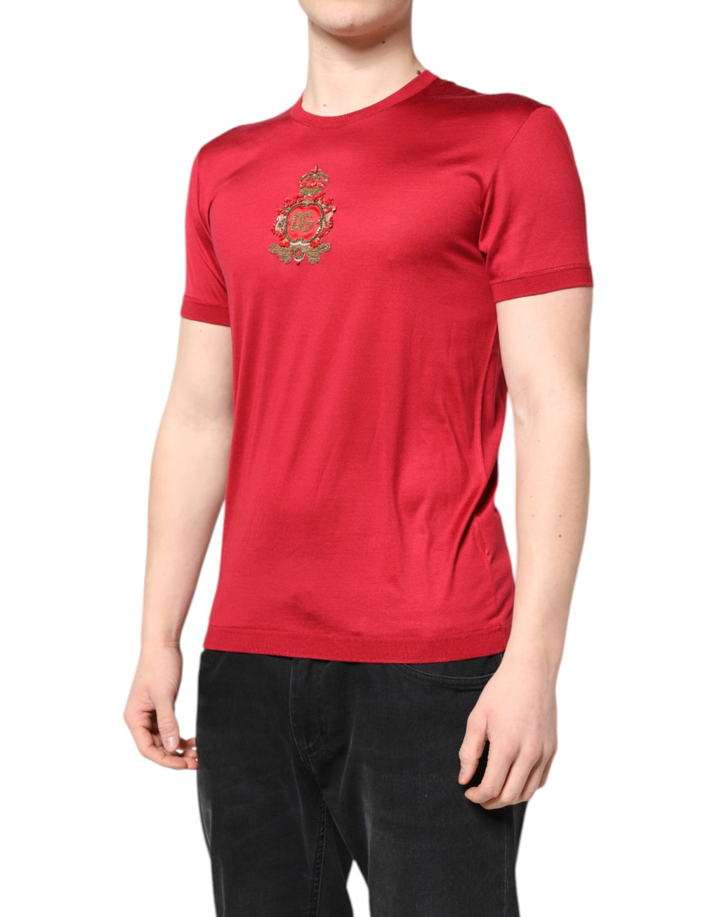 Dolce & Gabbana Red T-Shirt for Men detail view