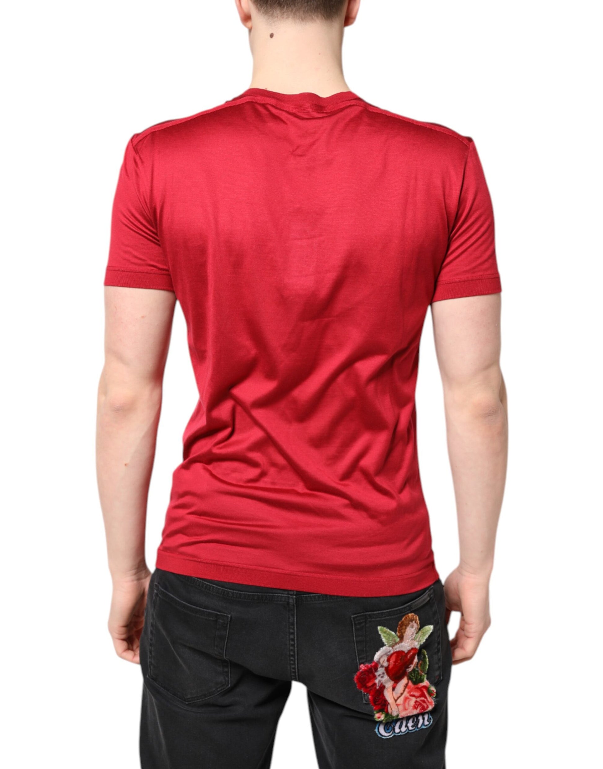Dolce & Gabbana Red T-Shirt for Men side view