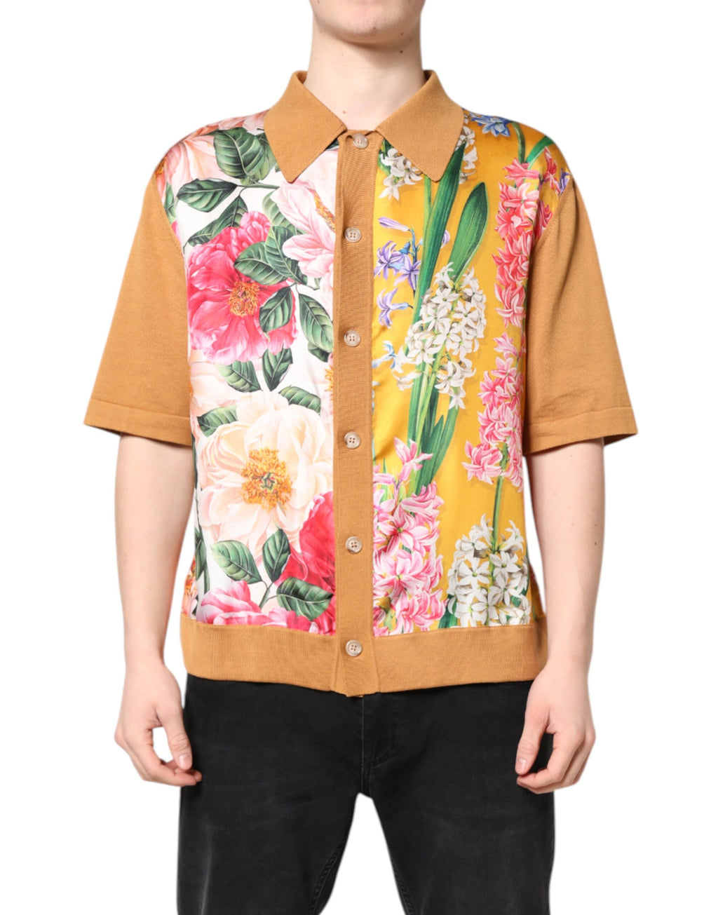 Dolce & Gabbana Brown Polo Shirt for Men
