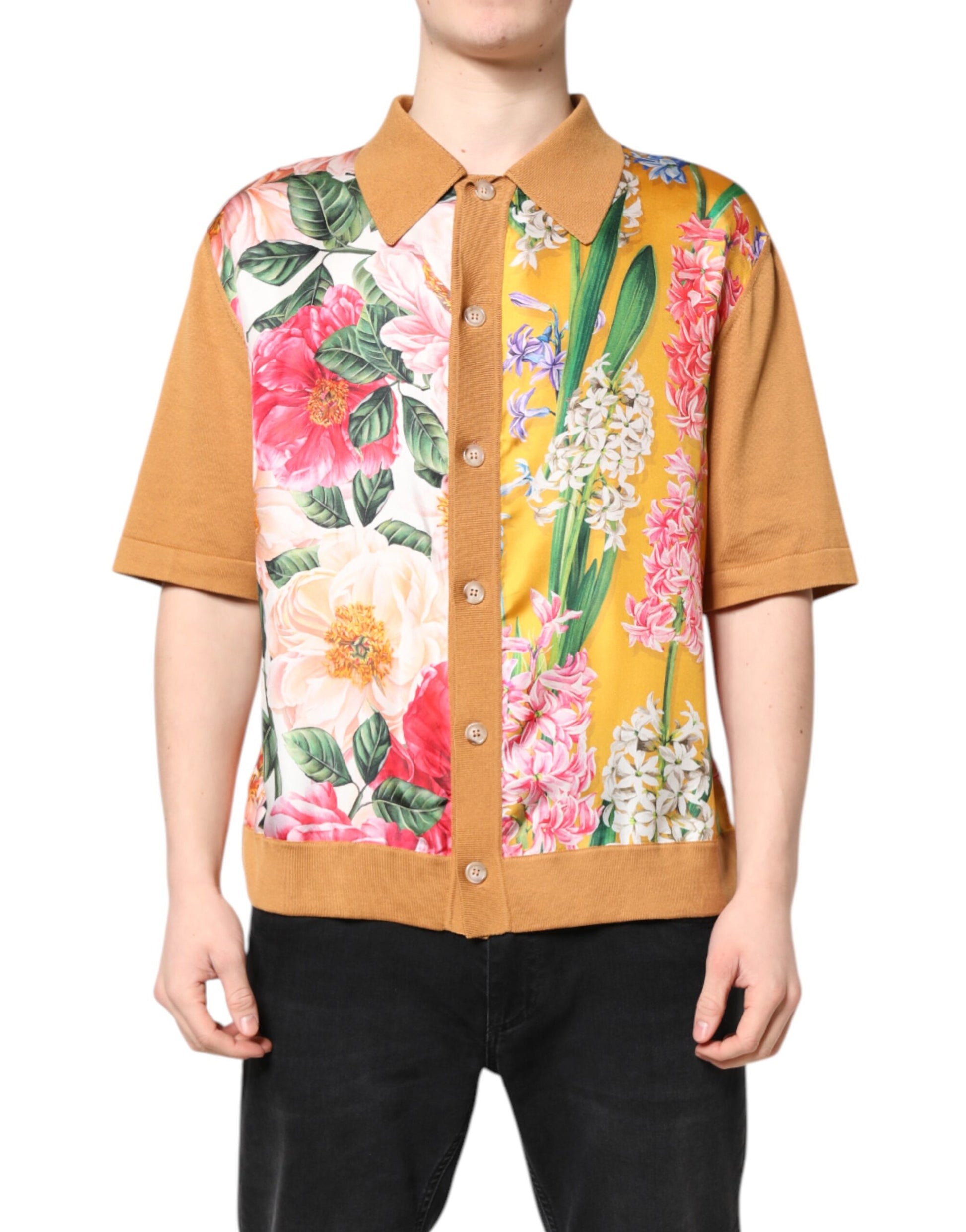 Dolce & Gabbana Brown Polo Shirt for Men