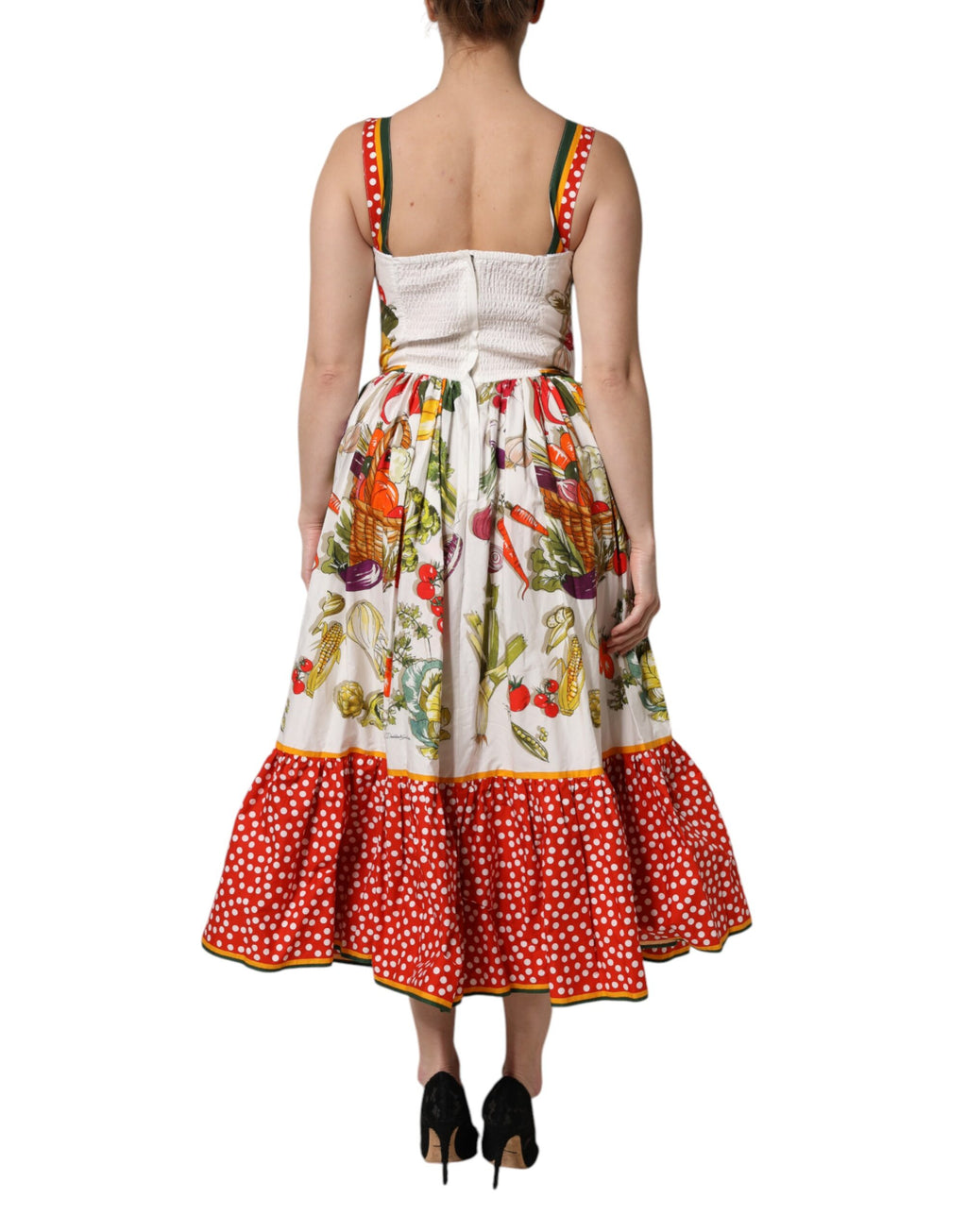 Dolce & Gabbana White Midi Dress for Women side view