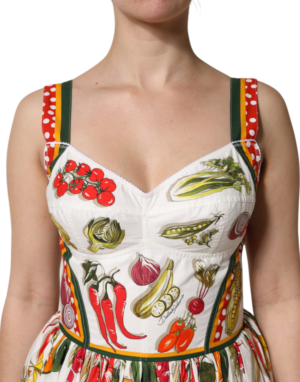 Dolce & Gabbana White Midi Dress for Women additional view