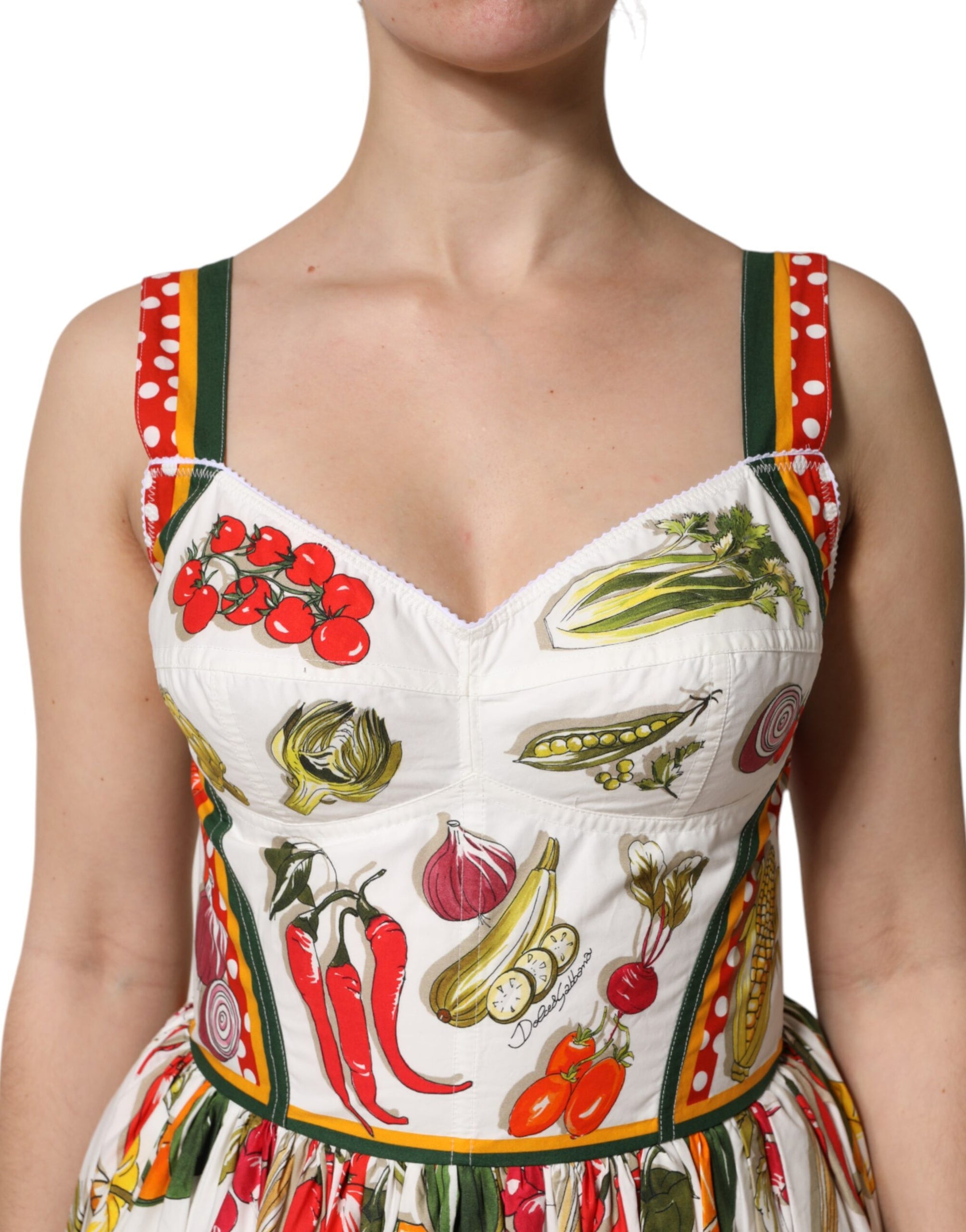 Dolce & Gabbana White Midi Dress for Women additional view
