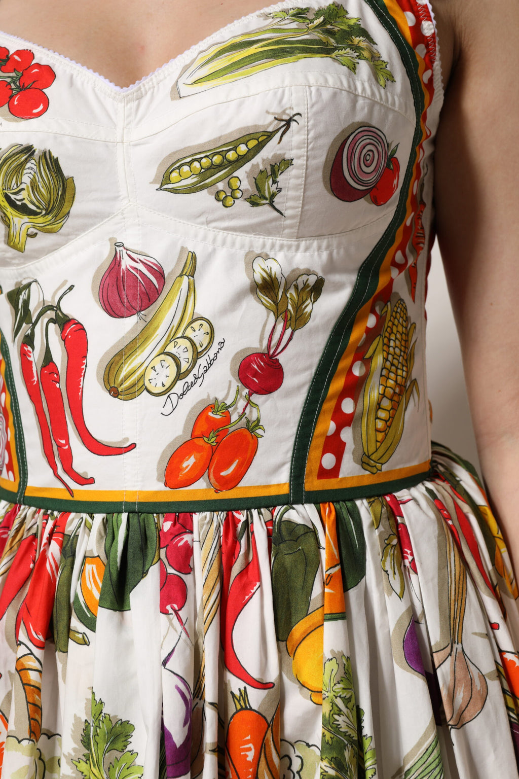Dolce & Gabbana White Midi Dress for Women additional view