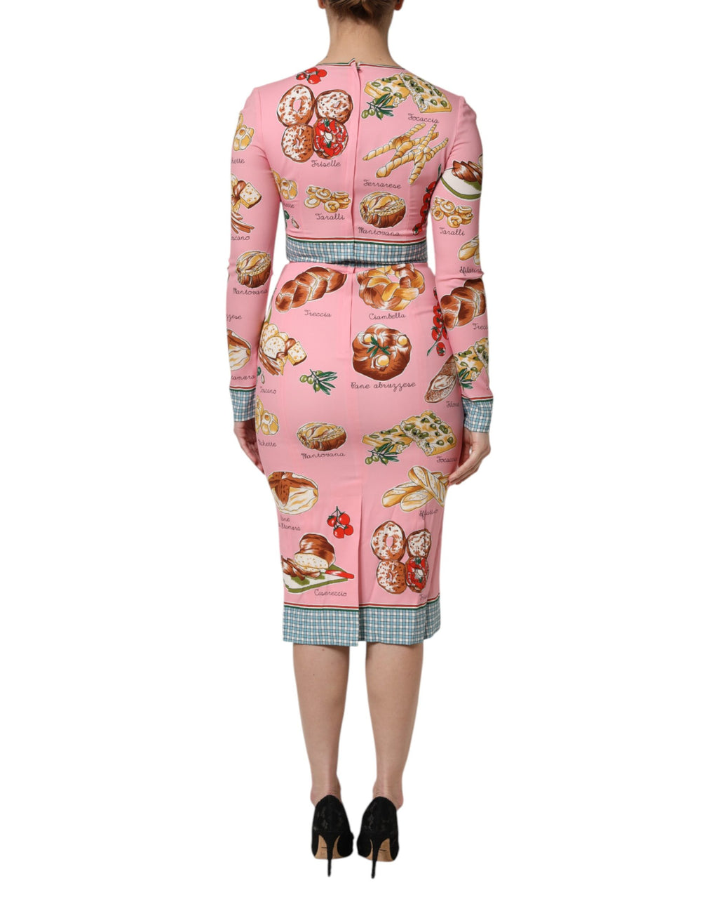 Dolce & Gabbana Pink Midi Dress for Women side view
