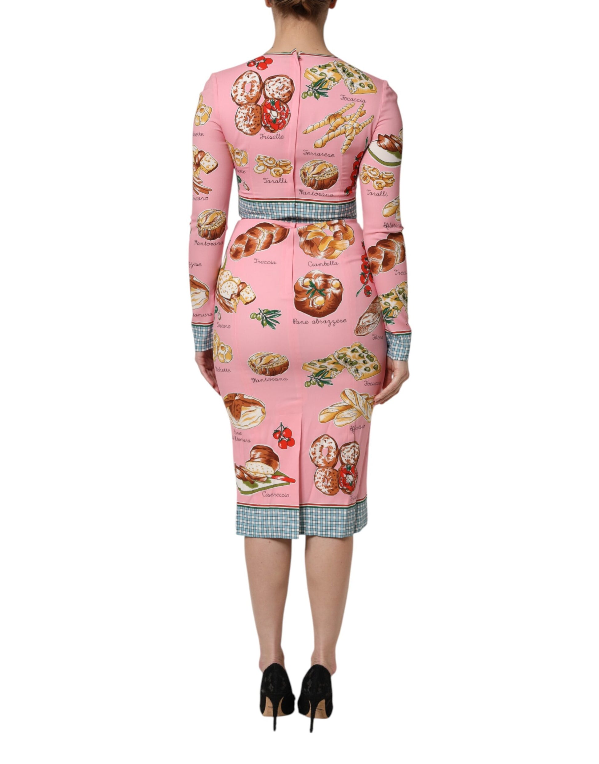 Dolce & Gabbana Pink Midi Dress for Women side view