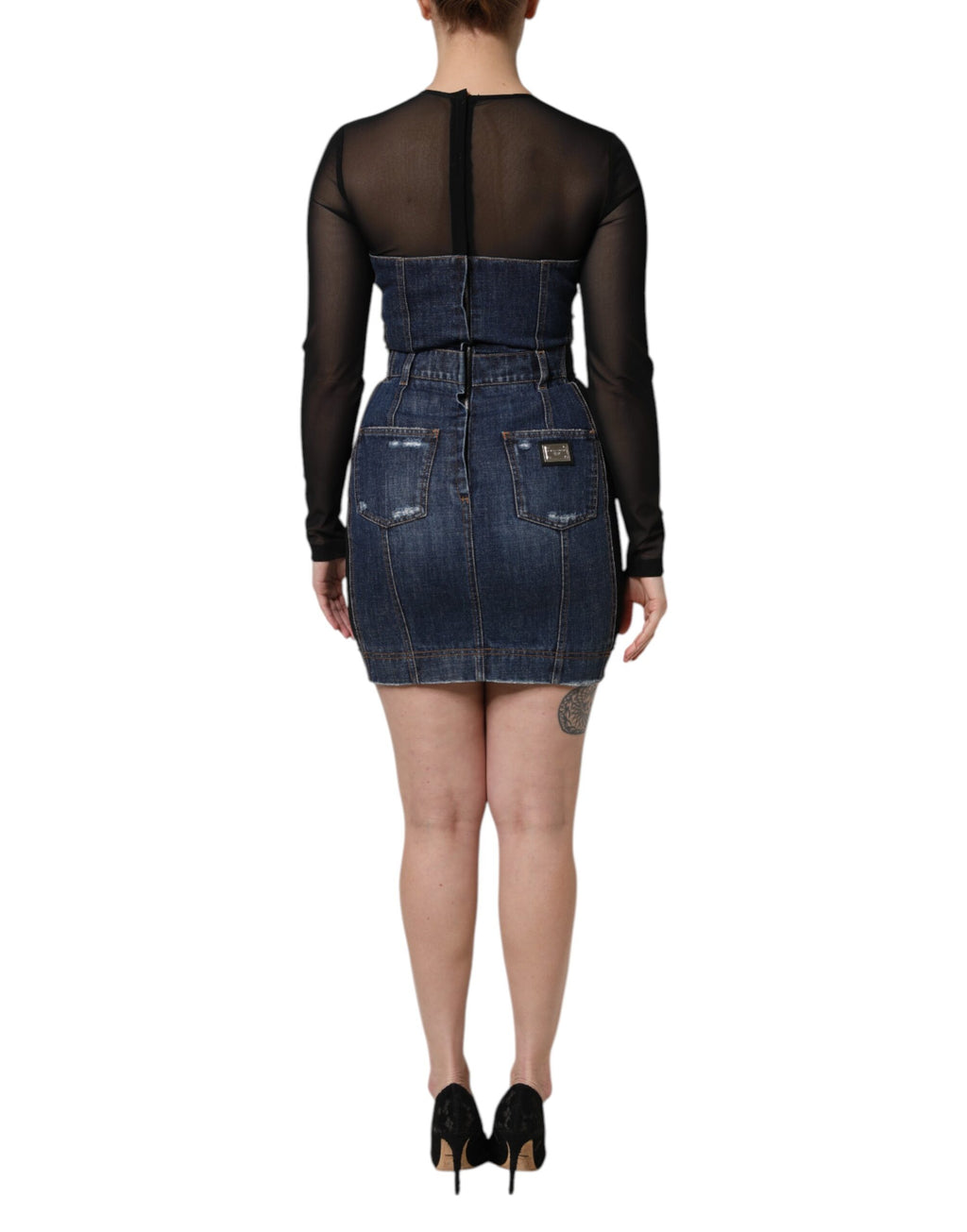 Dolce & Gabbana Black Short for Women side view