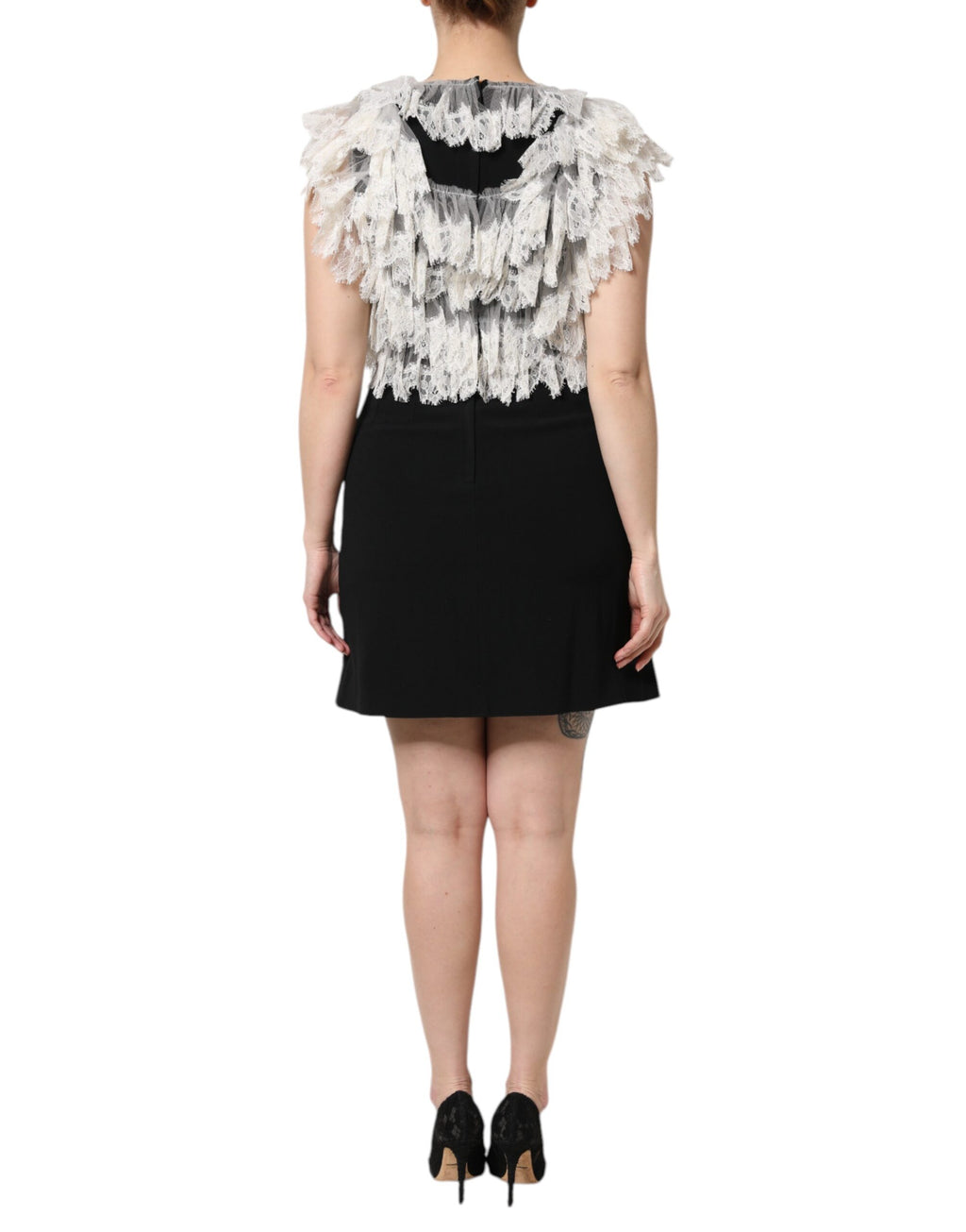 Robe Courte Dolce & Gabbana Noire Devotion Ornée