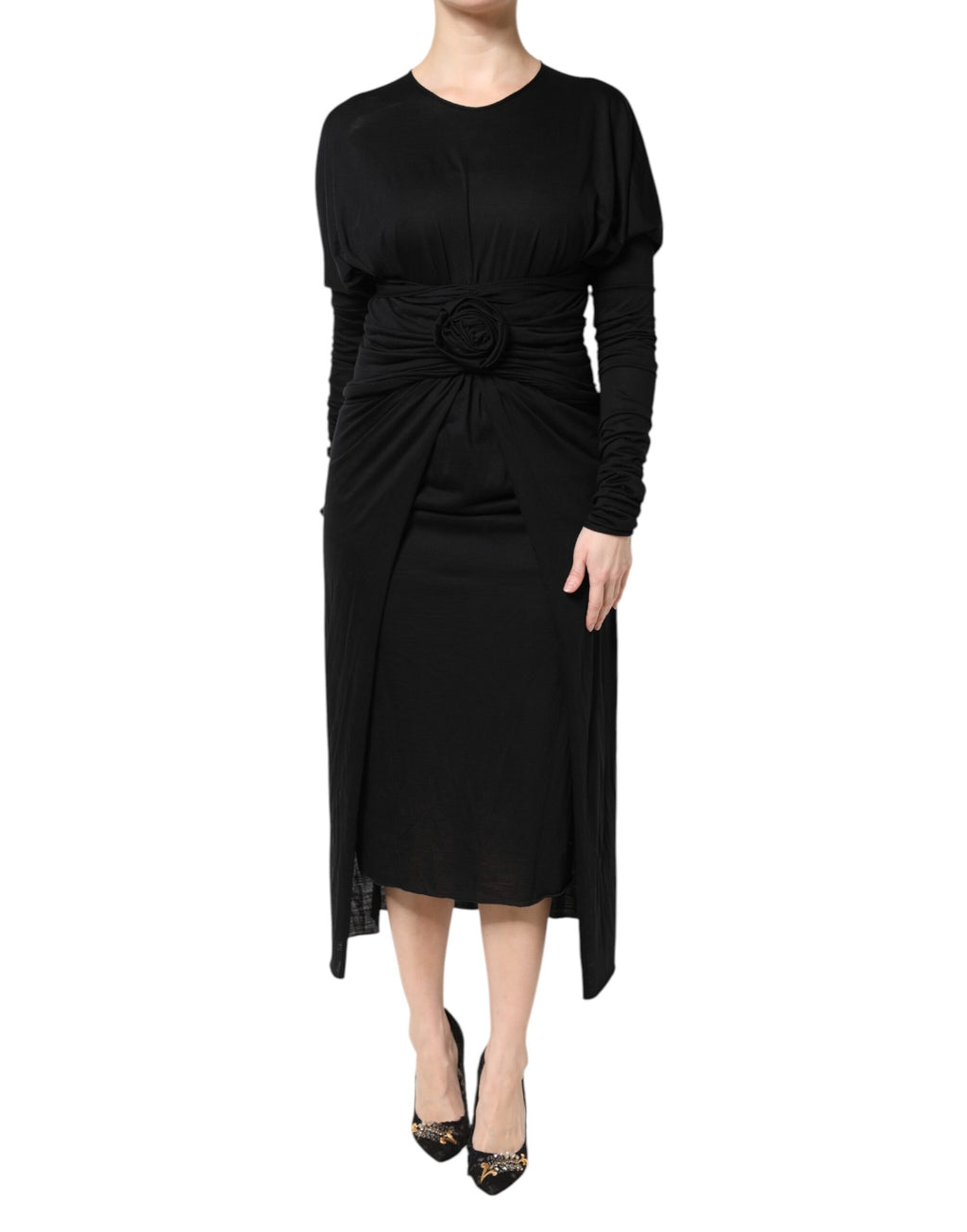 Dolce & Gabbana Black Midi Dress for Women alternate view