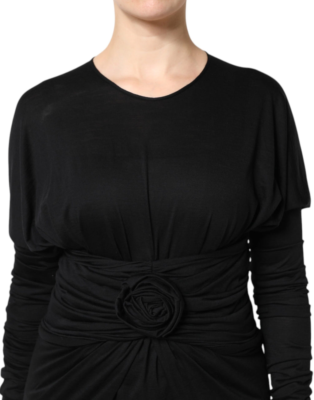 Dolce & Gabbana Black Midi Dress for Women additional view