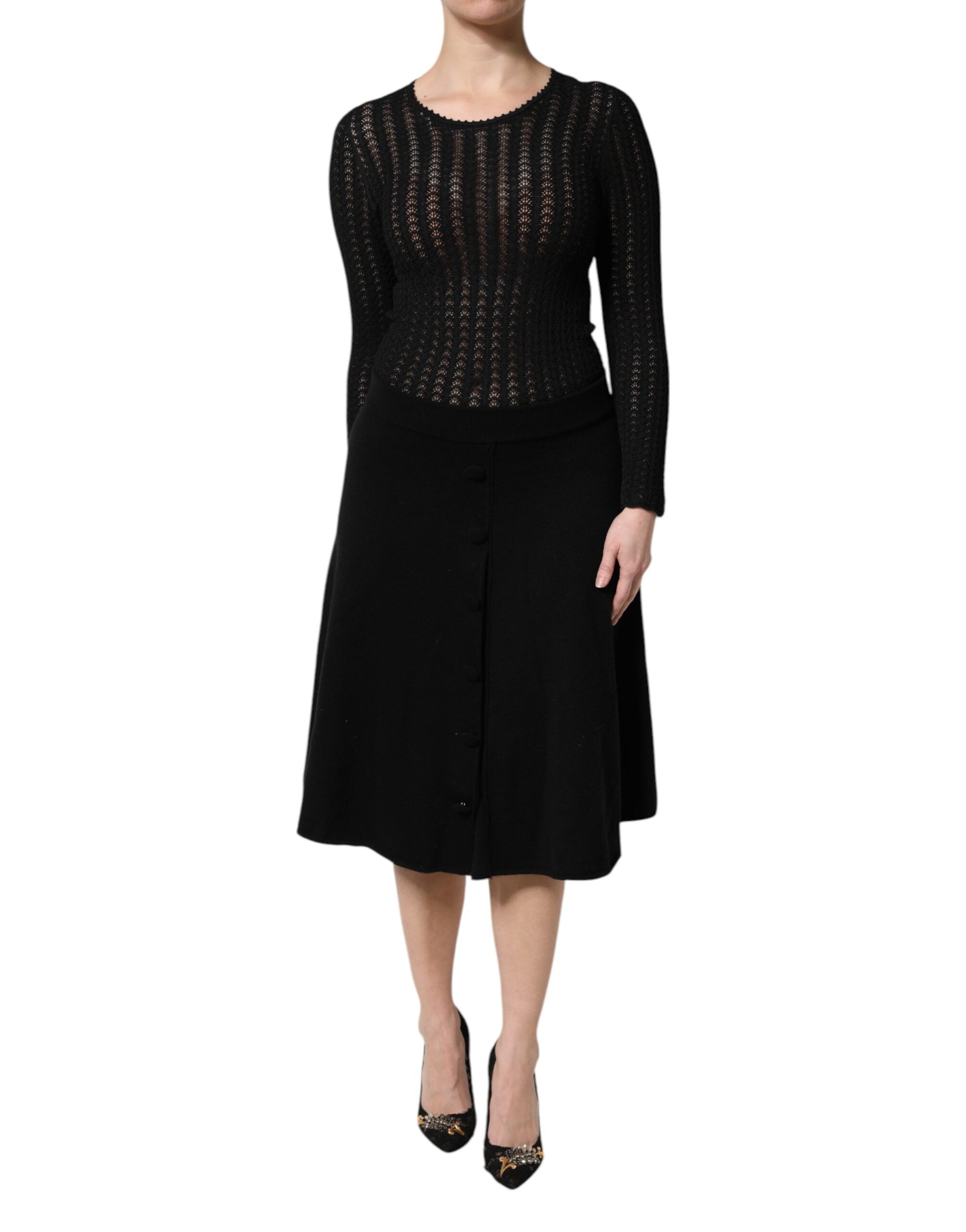 Dolce & Gabbana Black Midi Dress for Women