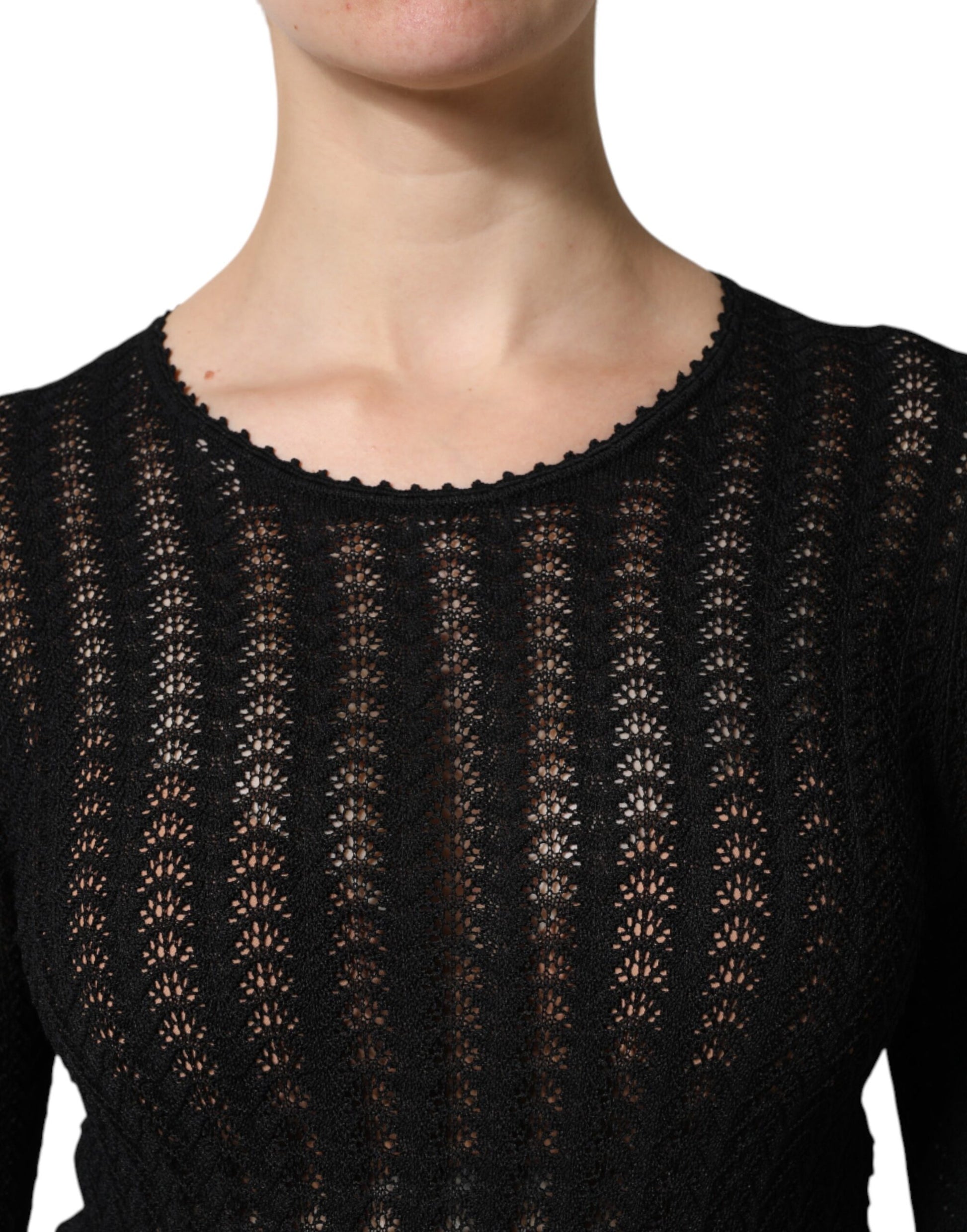 Dolce & Gabbana Black Midi Dress for Women additional view