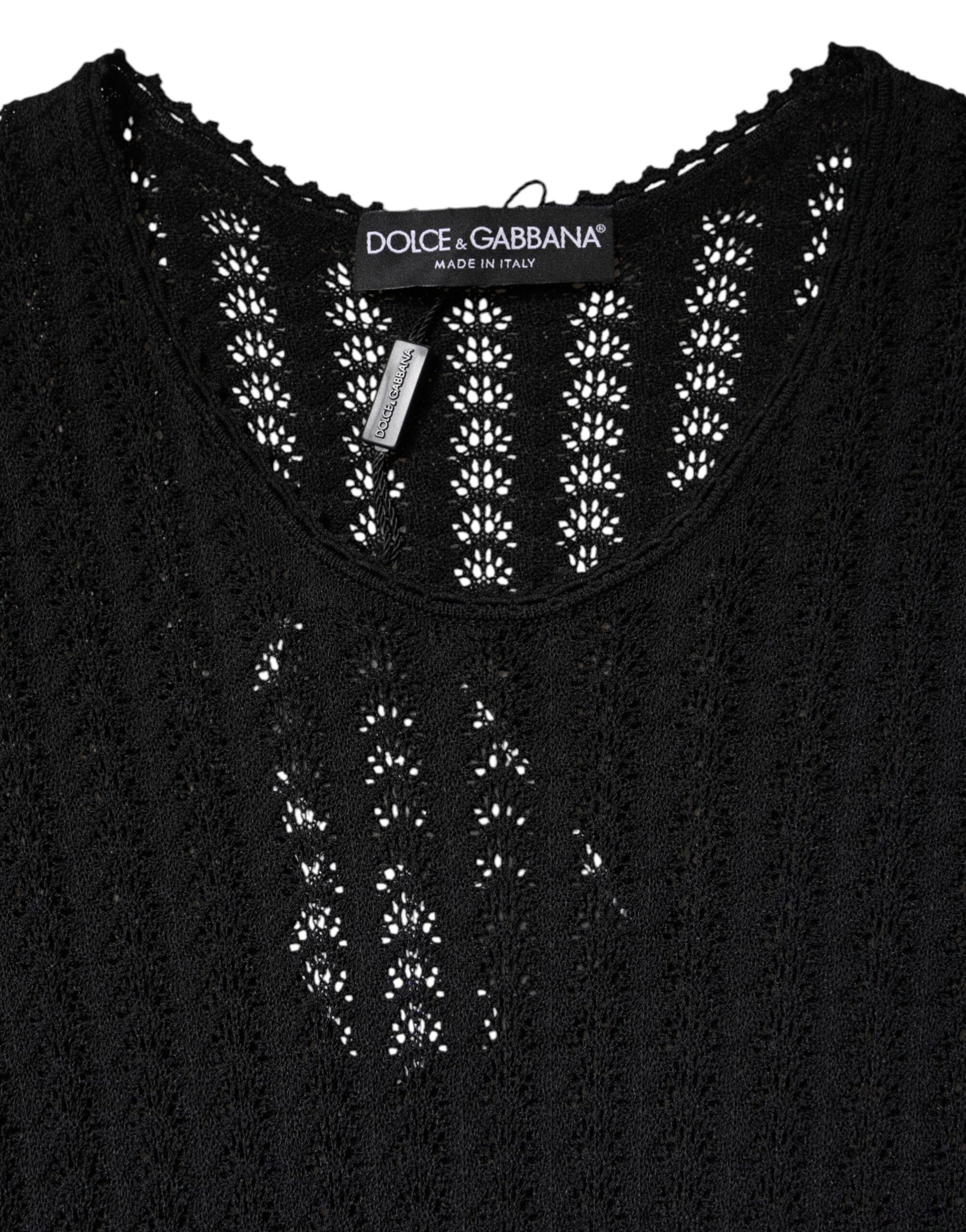 Dolce & Gabbana Black Midi Dress for Women additional view