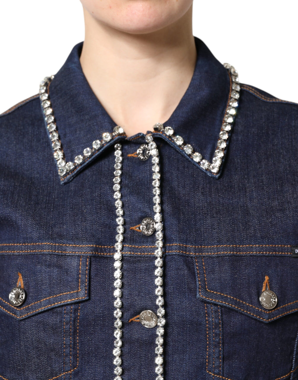 Dolce & Gabbana Blue Denim Jackets for Women additional view