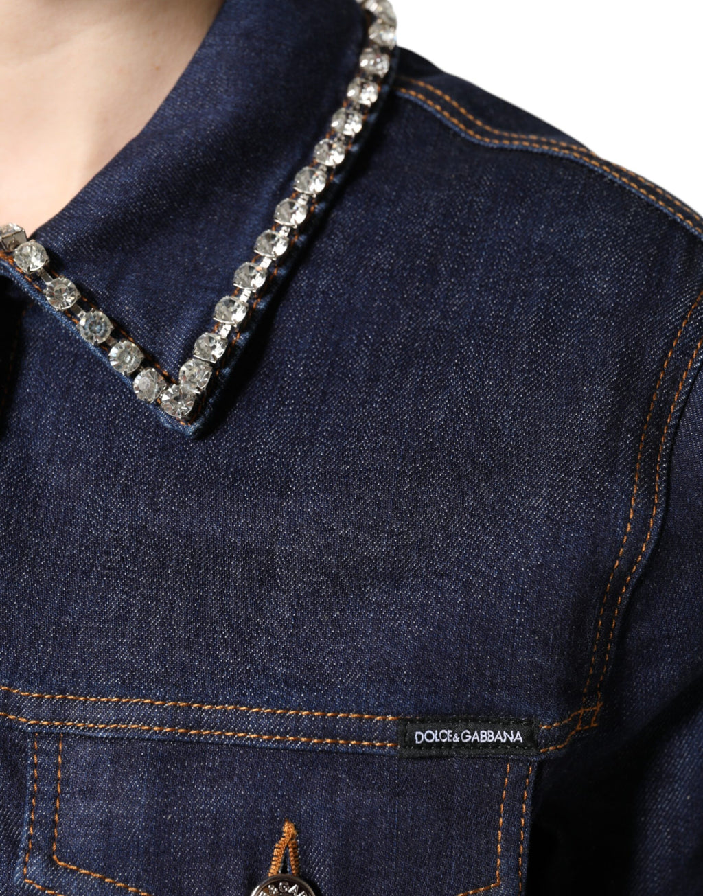 Dolce & Gabbana Blue Denim Jackets for Women additional view