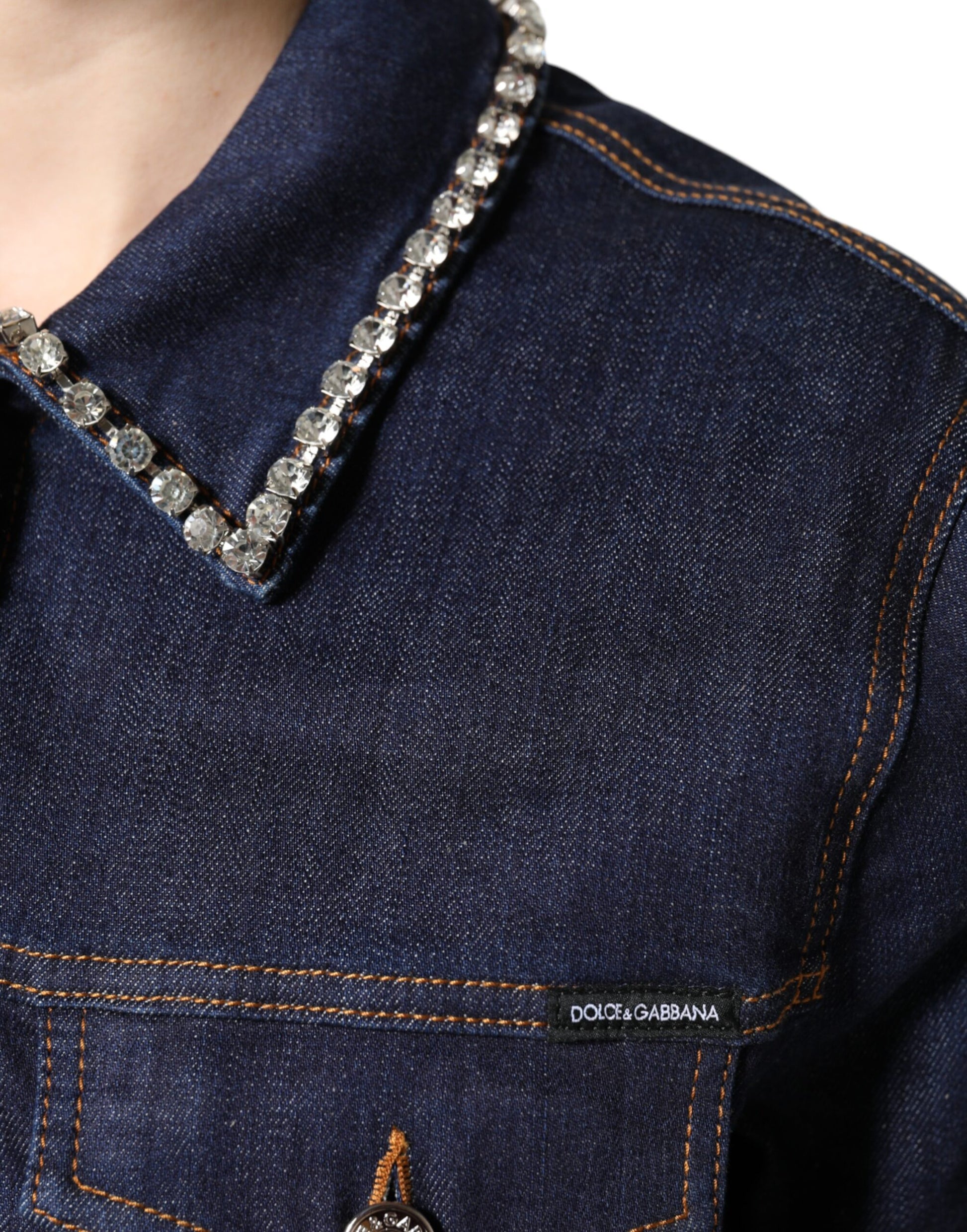 Dolce & Gabbana Blue Denim Jackets for Women additional view