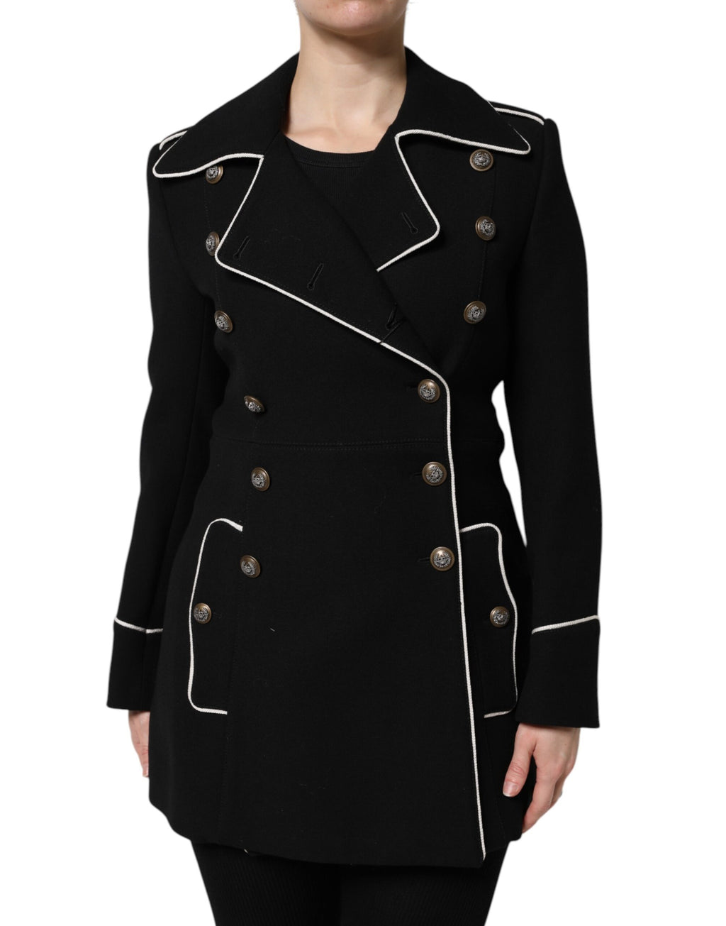 Dolce & Gabbana Black Coat for Women alternate view