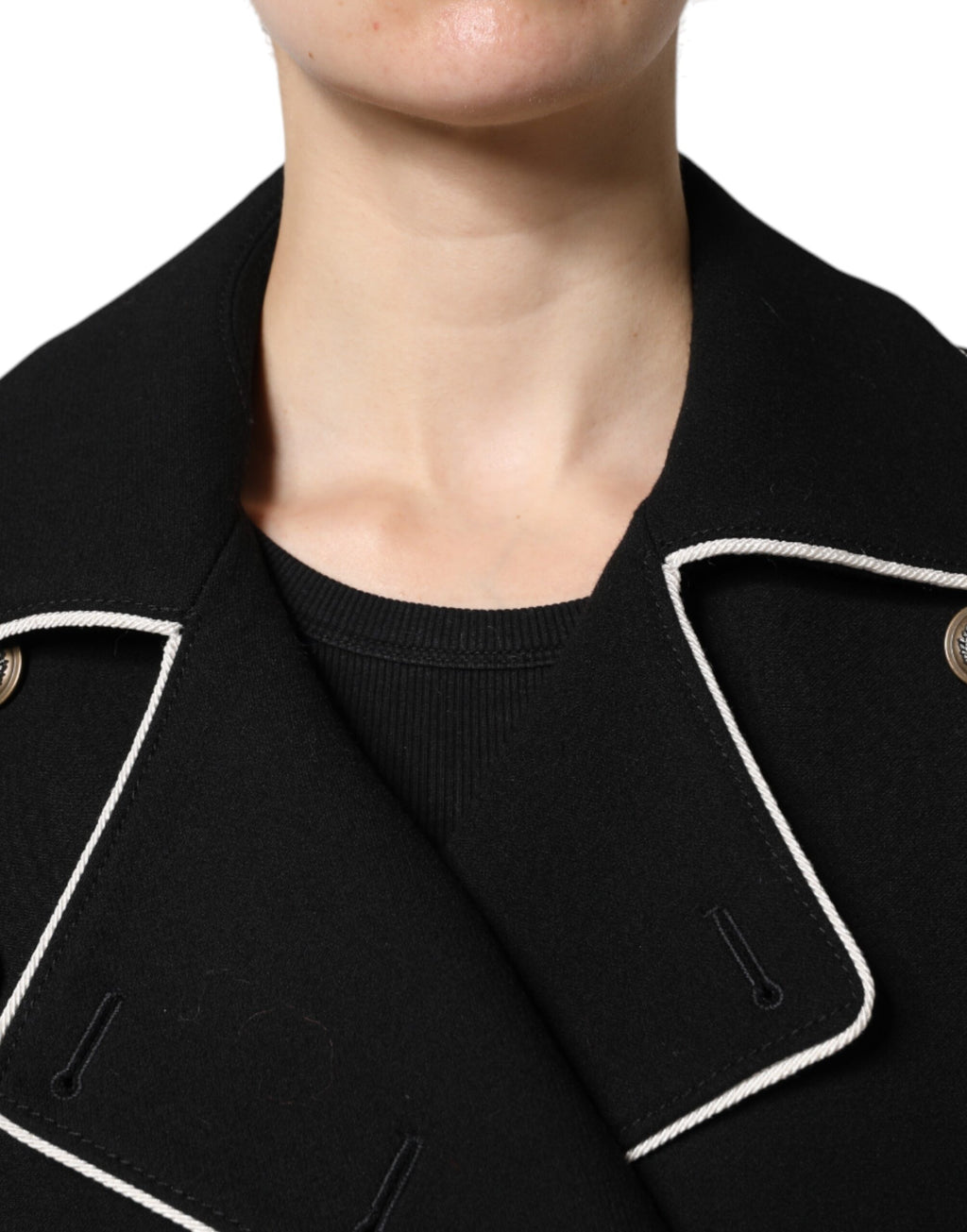 Dolce & Gabbana Black Coat for Women additional view