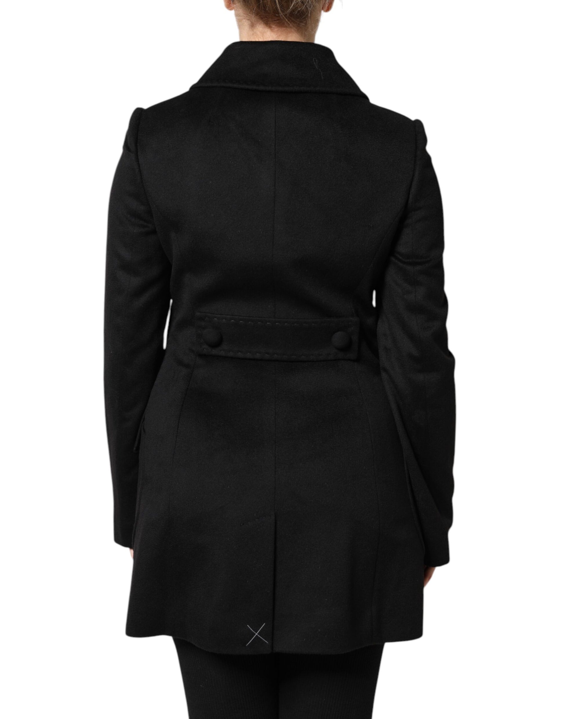 Dolce & Gabbana Black Coat for Women side view