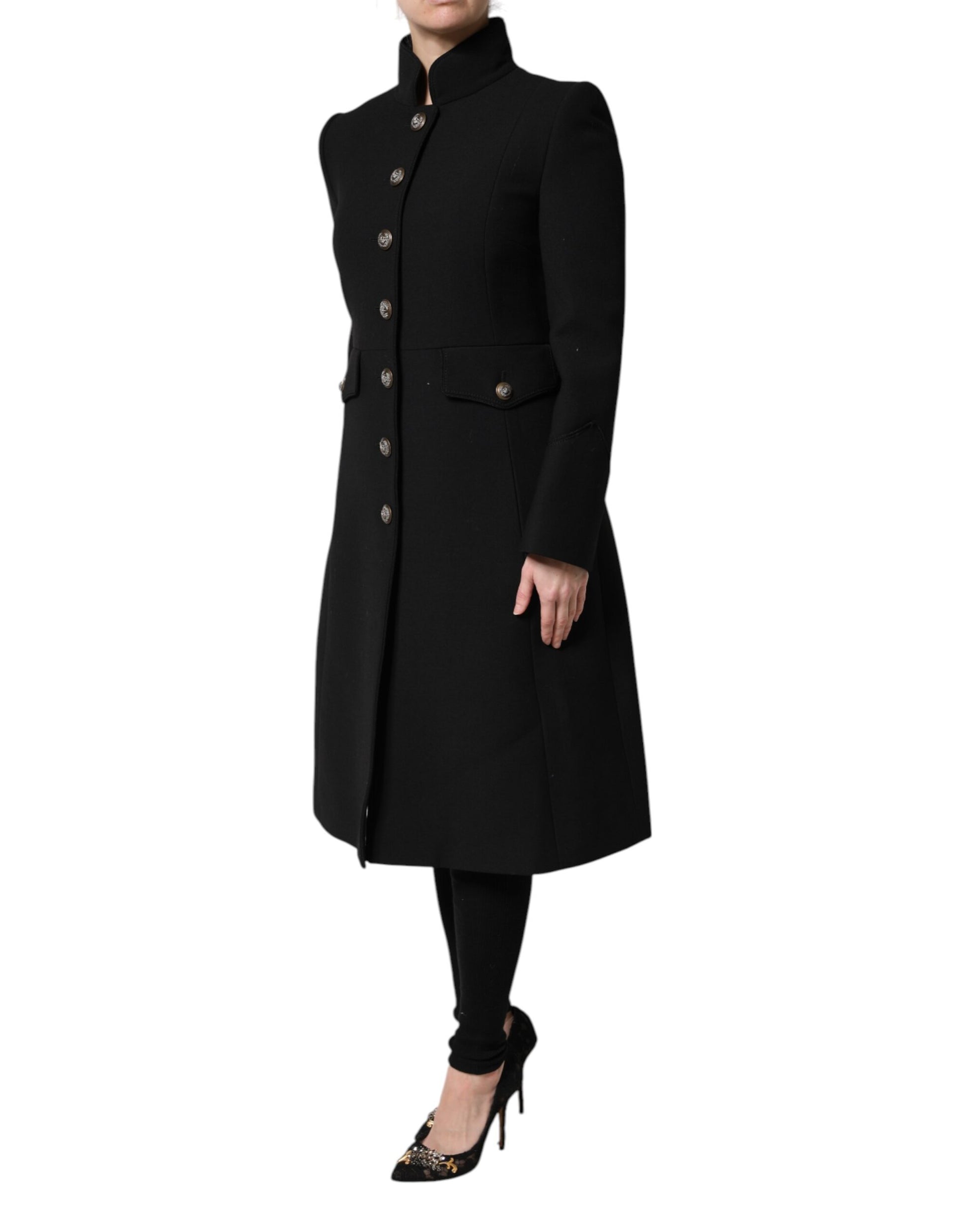 Dolce & Gabbana Black Trench Coats for Women detail view