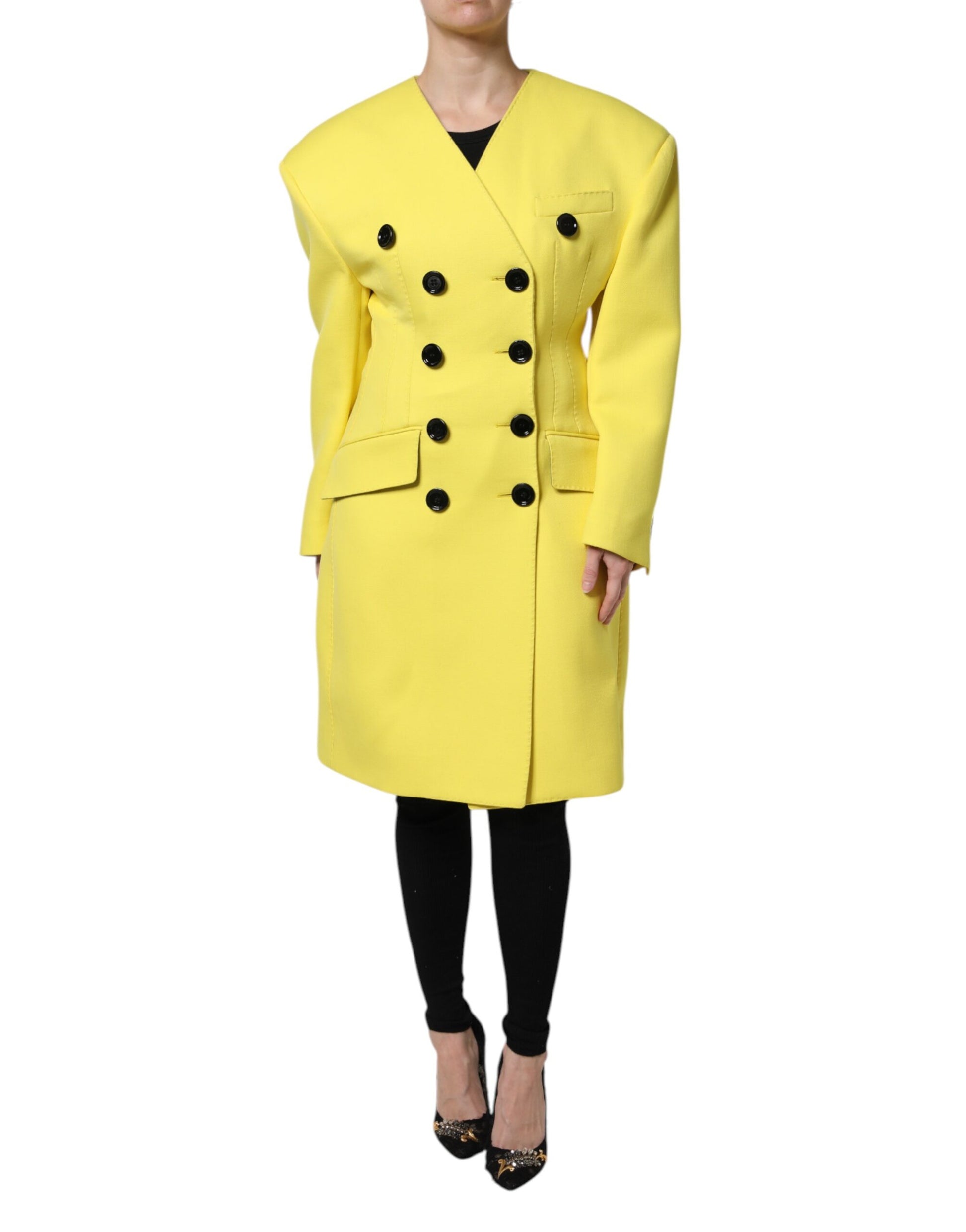 Dolce & Gabbana Yellow Trench Coats for Women alternate view