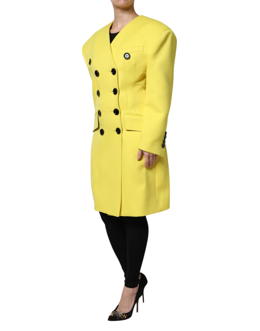 Dolce & Gabbana Yellow Trench Coats for Women detail view