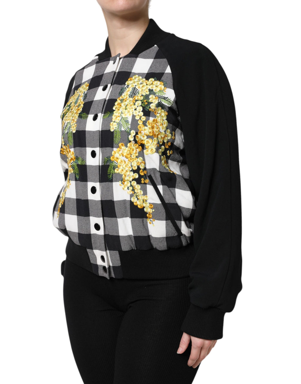 Dolce & Gabbana Black Bomber for Women detail view
