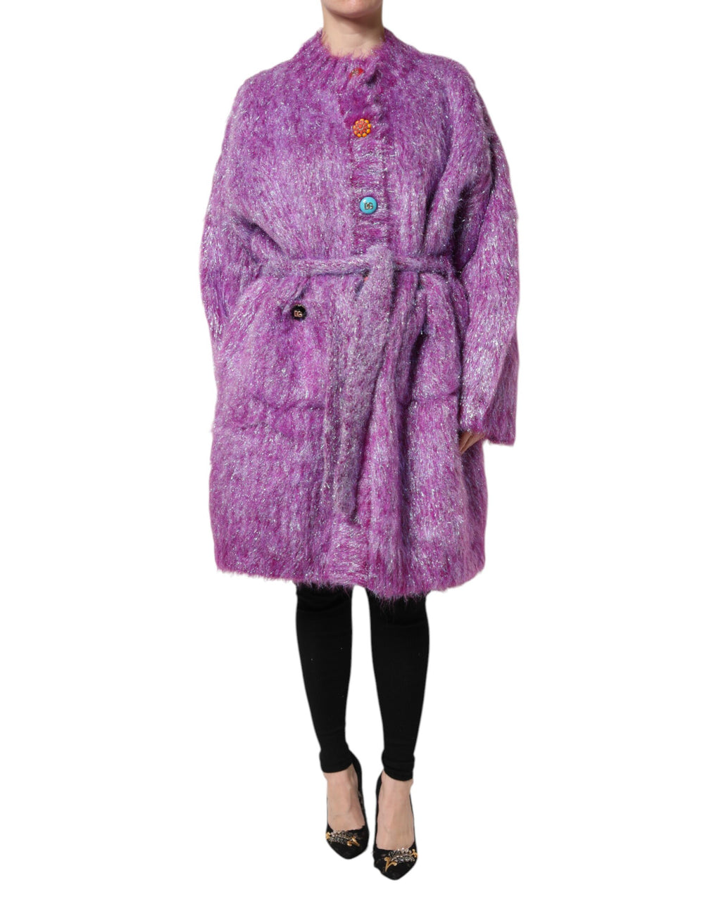 Veste Trench Dolce & Gabbana Violette à Boutons