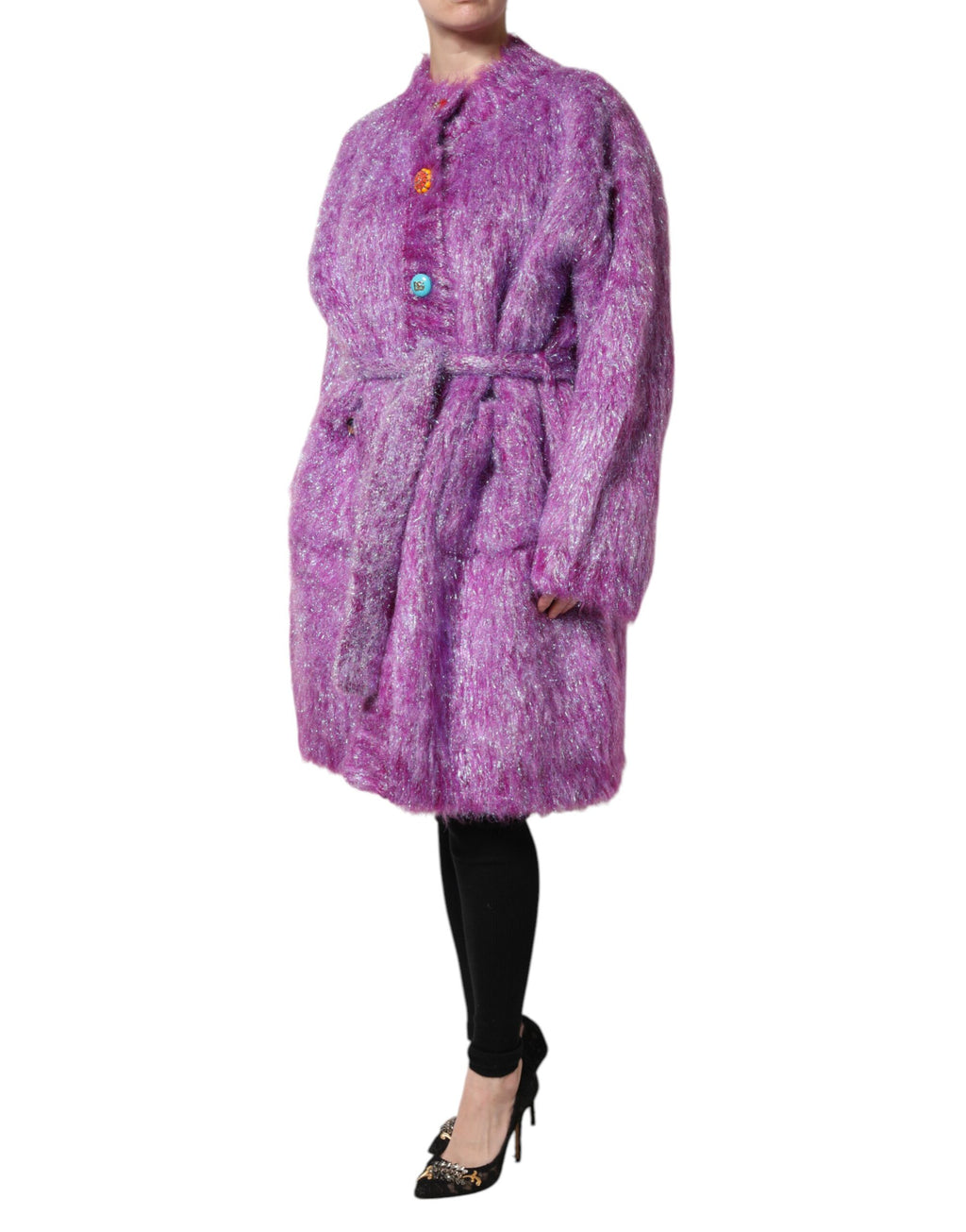 Veste Trench Dolce & Gabbana Violette à Boutons