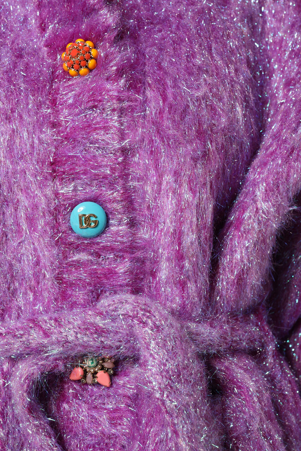 Veste Trench Dolce & Gabbana Violette à Boutons