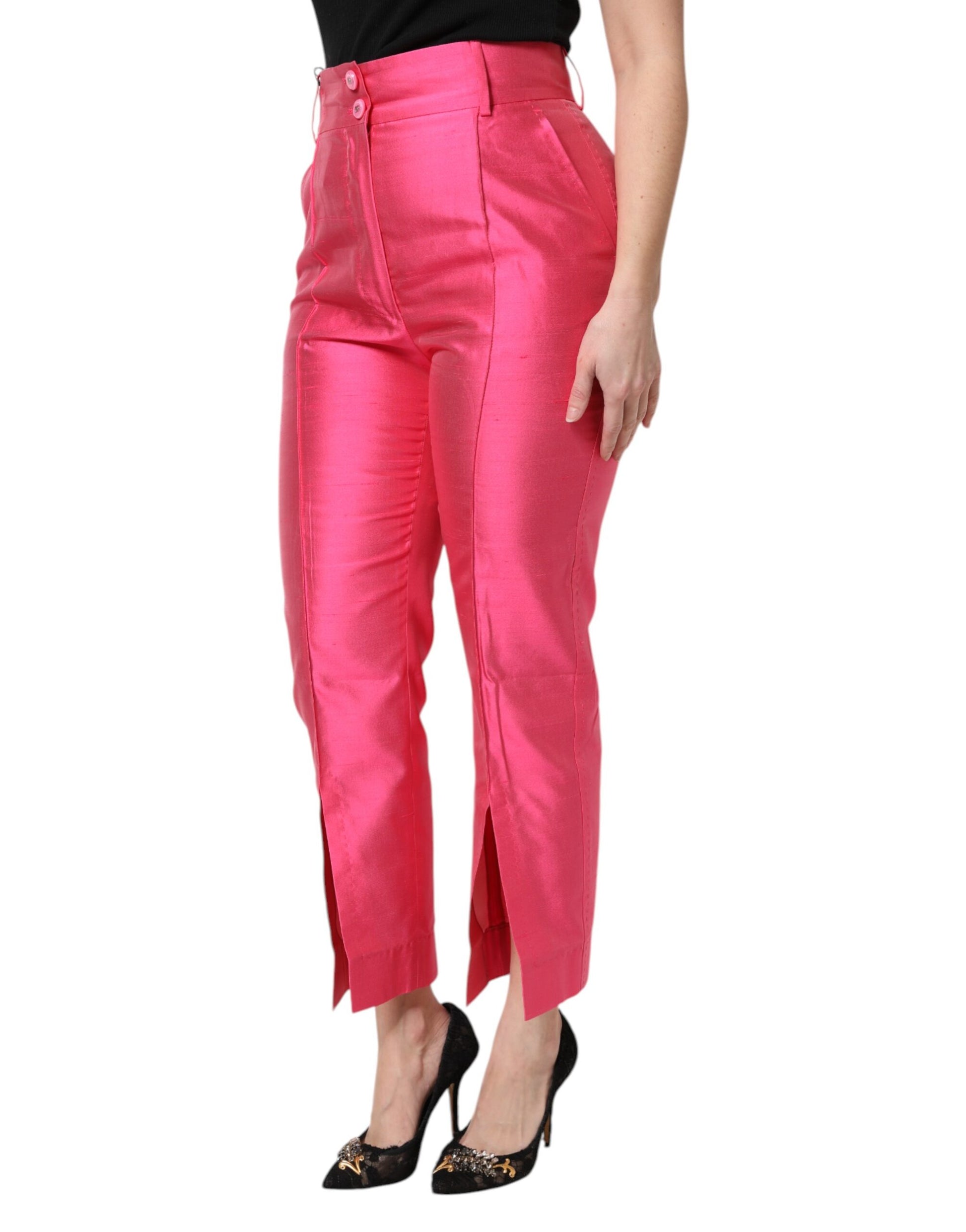 Dolce & Gabbana Pink Dress Pants for Women detail view