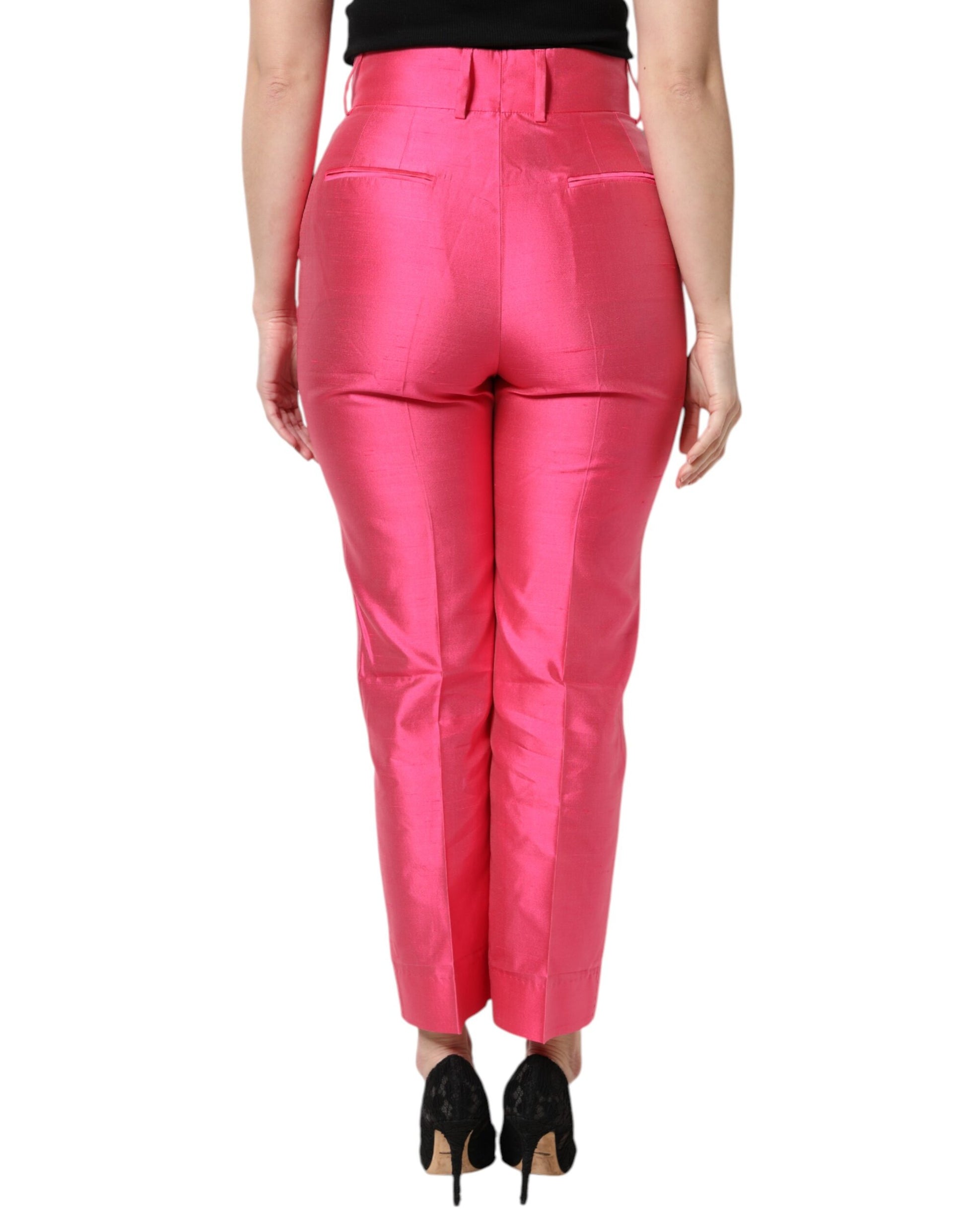 Dolce & Gabbana Pink Dress Pants for Women side view